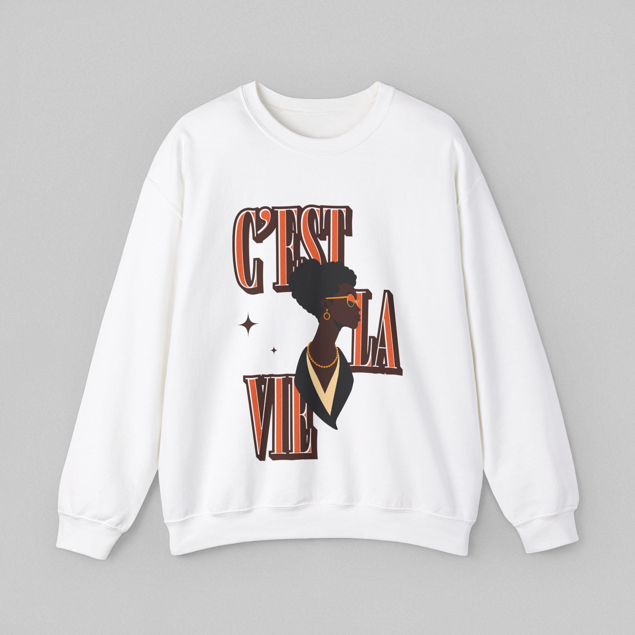 Black Elegance C’est La Vie Sweatshirt for Men