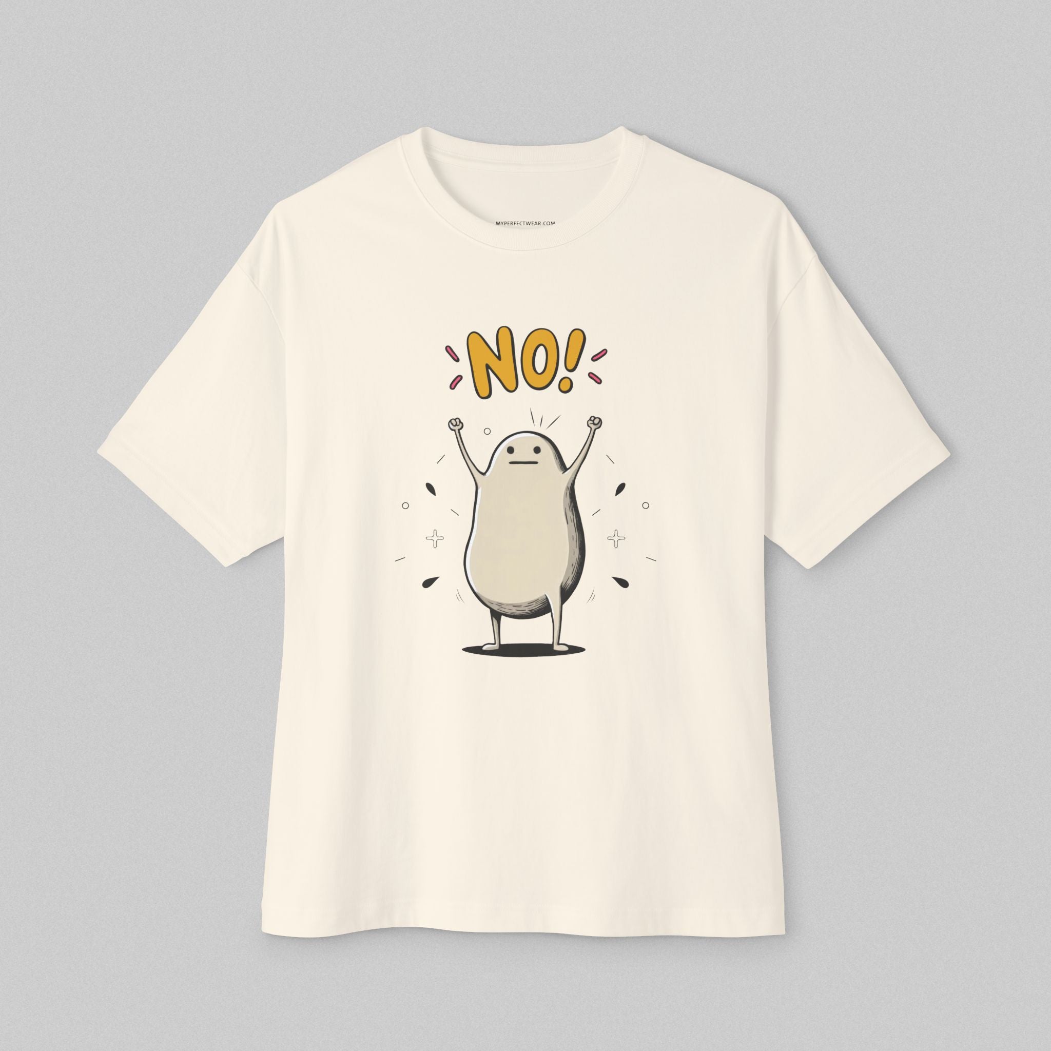 Blob Says NO! Oversized Tshirt for Men