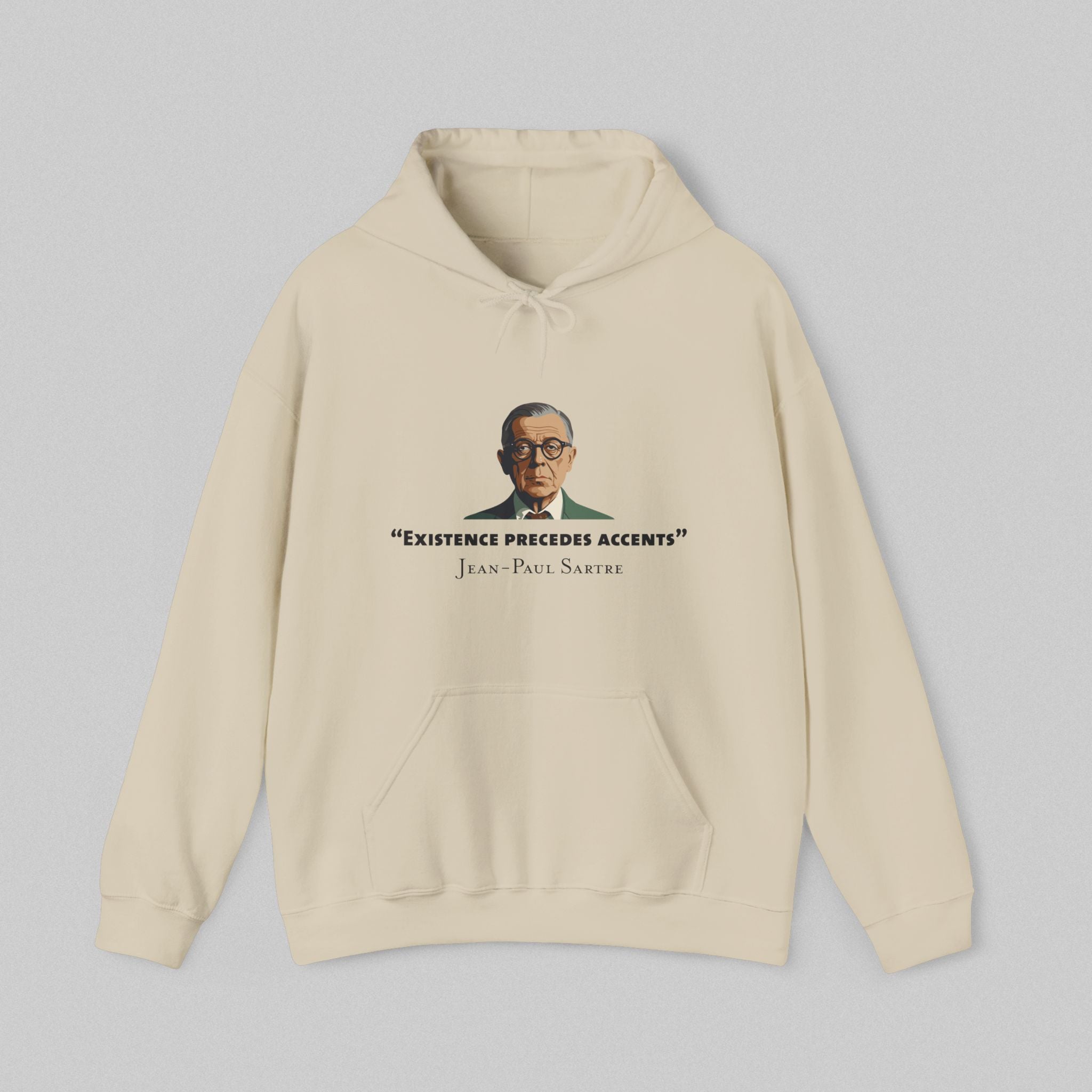 Existence Precedes - Sartre Men’s Hoodie