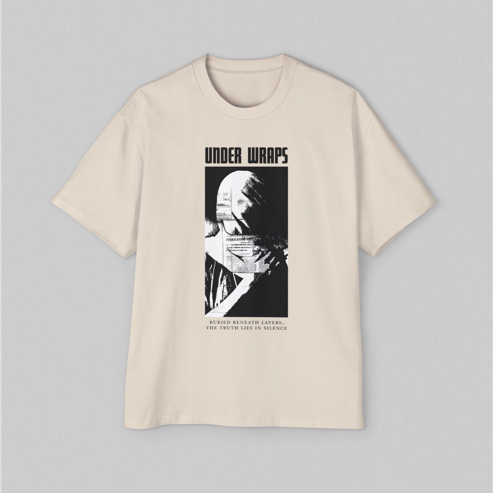 Under Wraps! Men's Oversized T-Shirt