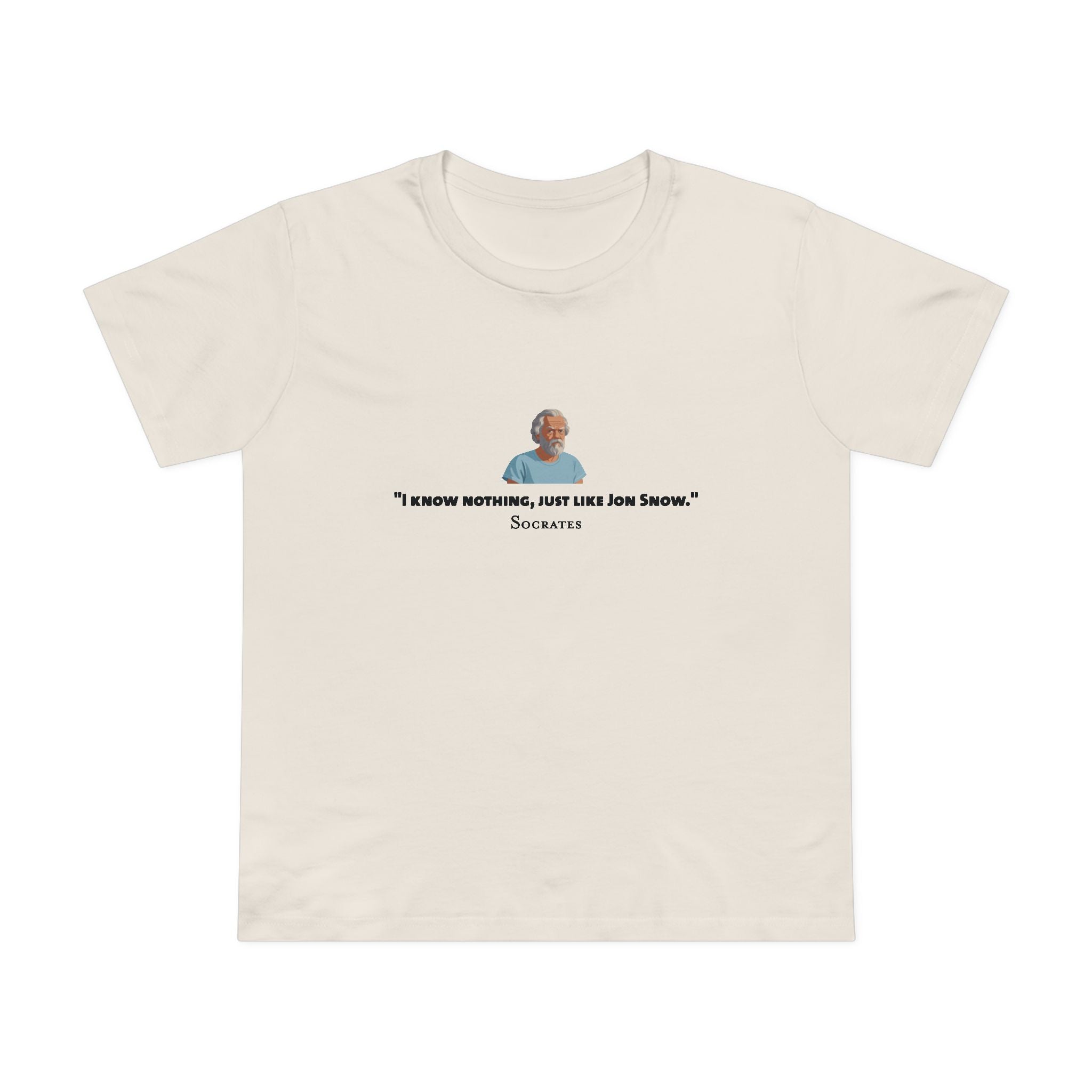 I Know Nothing Socrates Women’s T-Shirt
