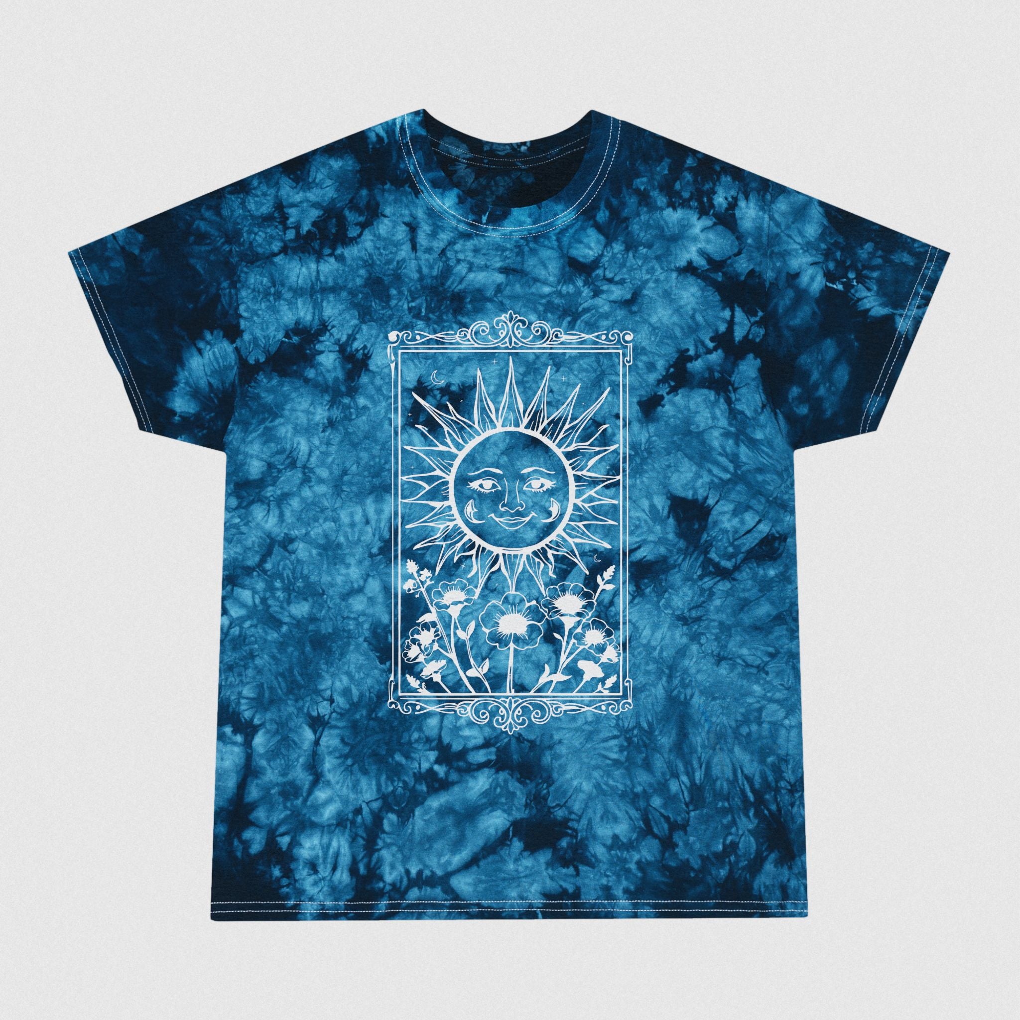 Tarot Sun Crystal Men's Tie dye T-shirt