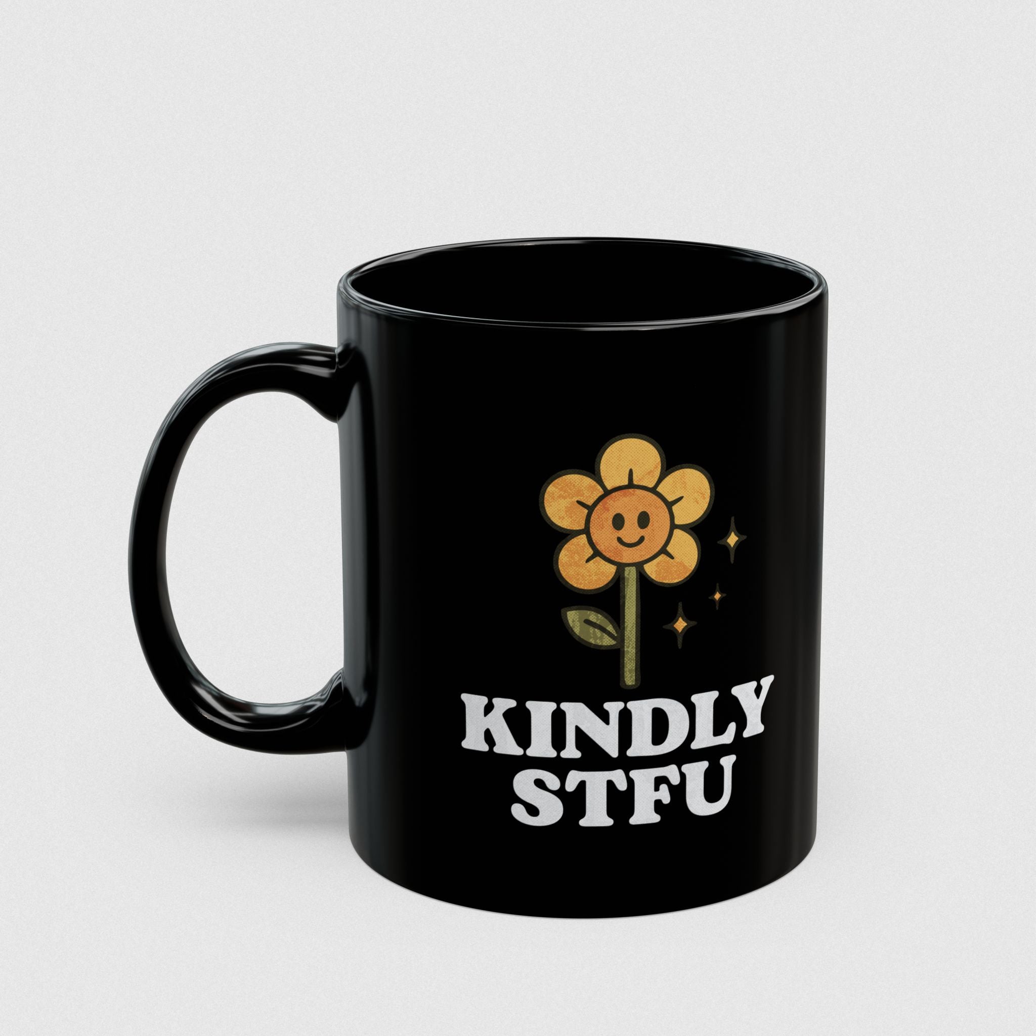 Kindy STFU! Black Mug