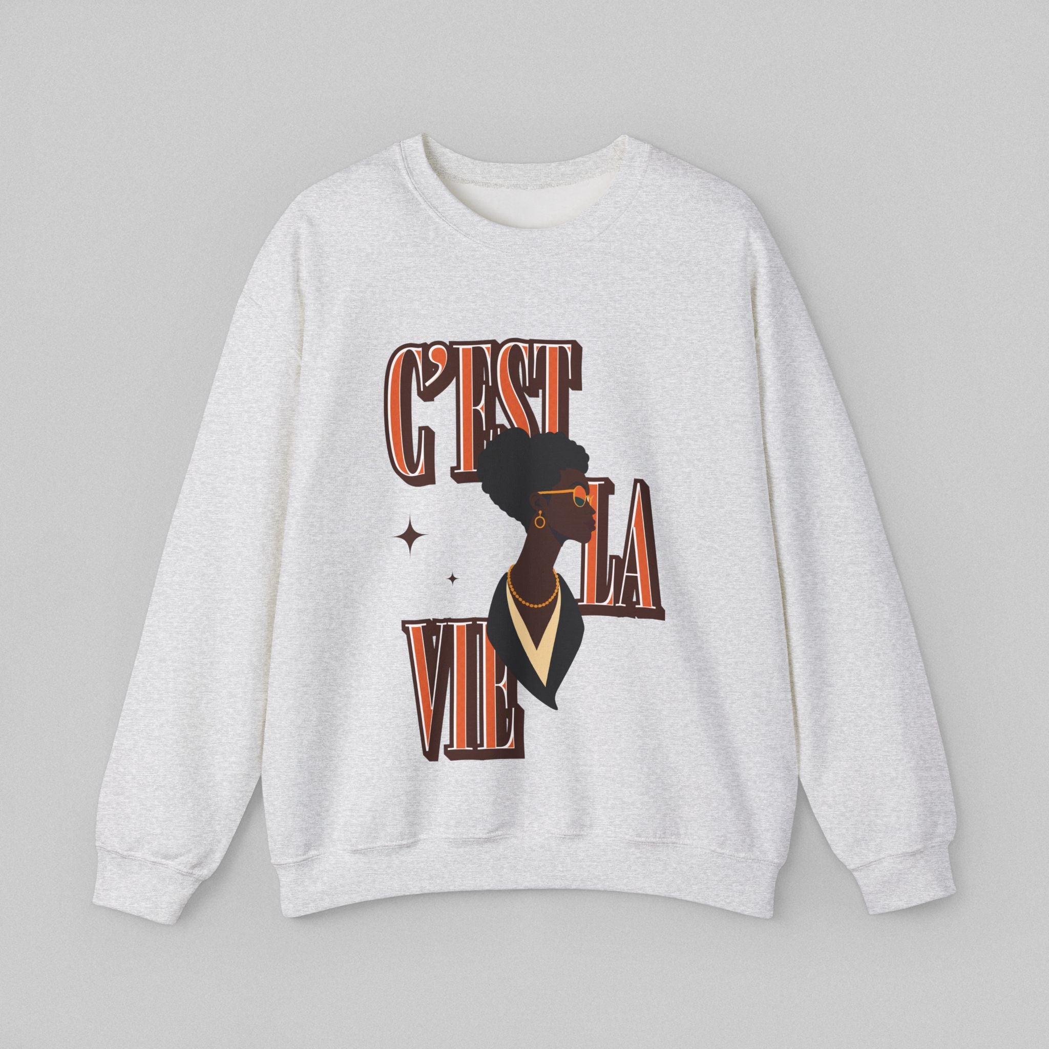 Black Elegance C’est La Vie Sweatshirt for Men