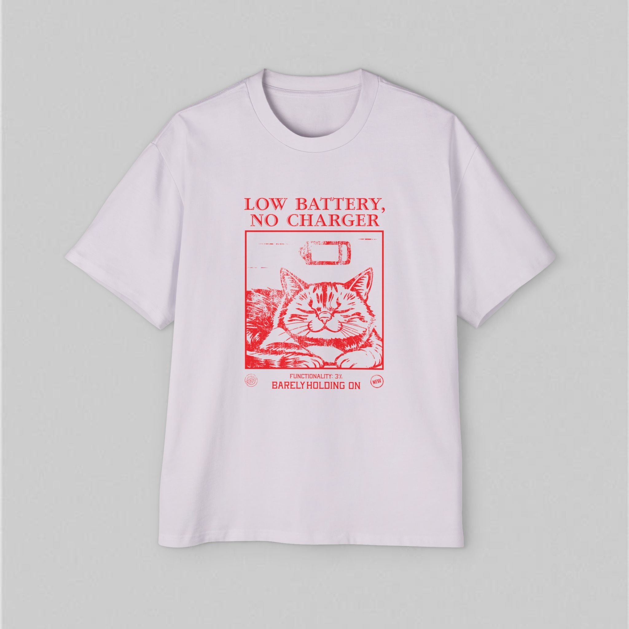 Low Battery Vintage Women's Oversized T-Shirt