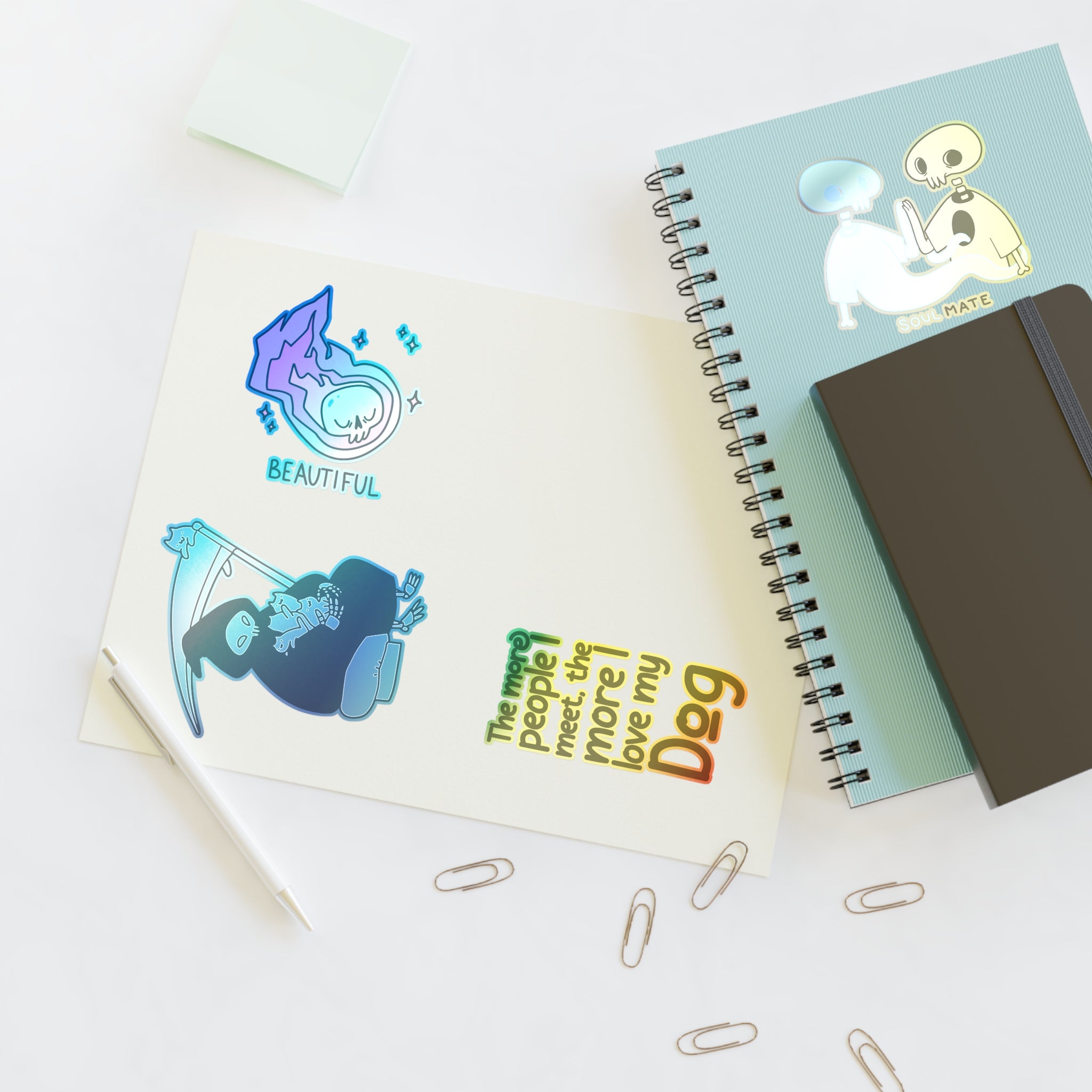 Skull Vibes Only! Sticker Set