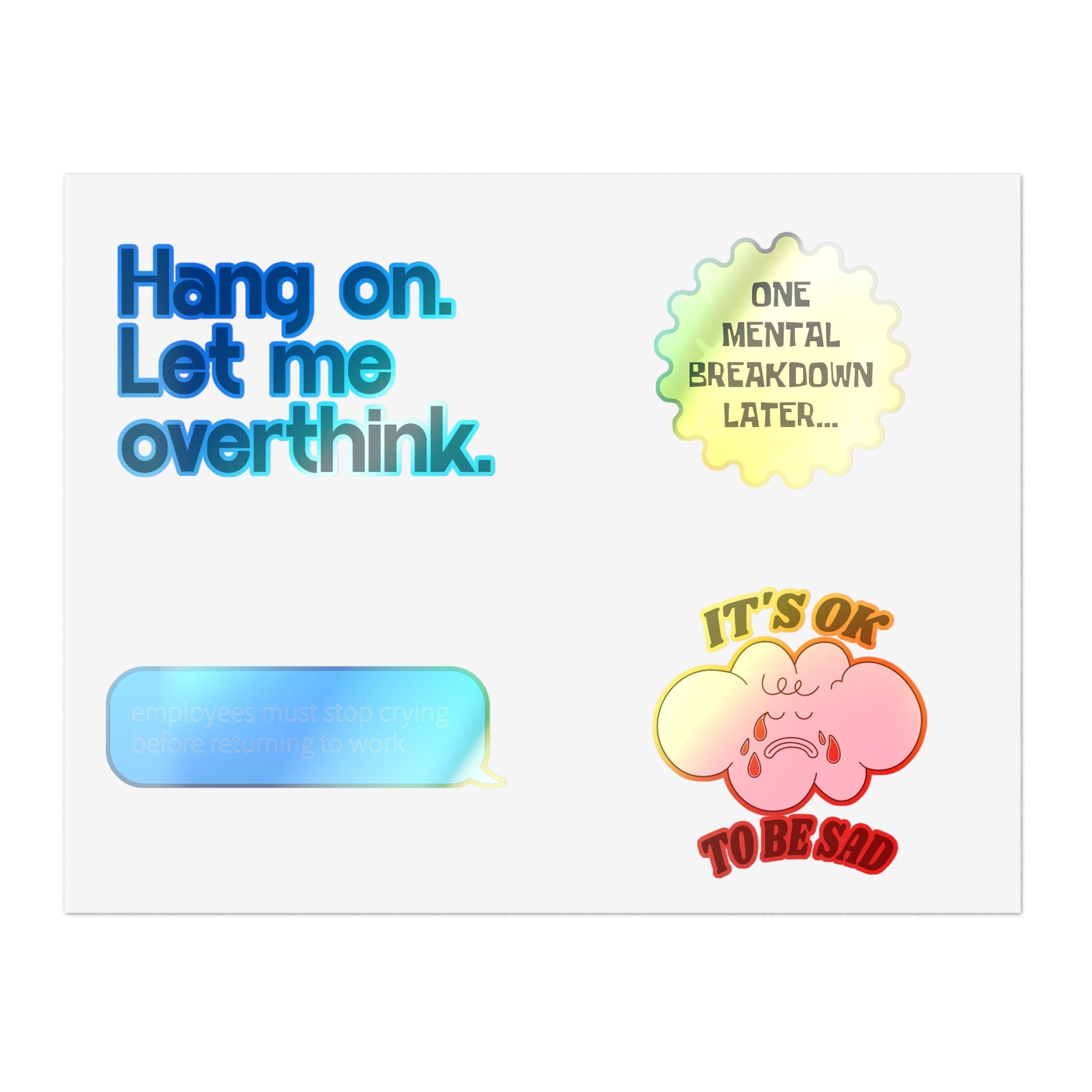 Certified Overthinker Sticker Set
