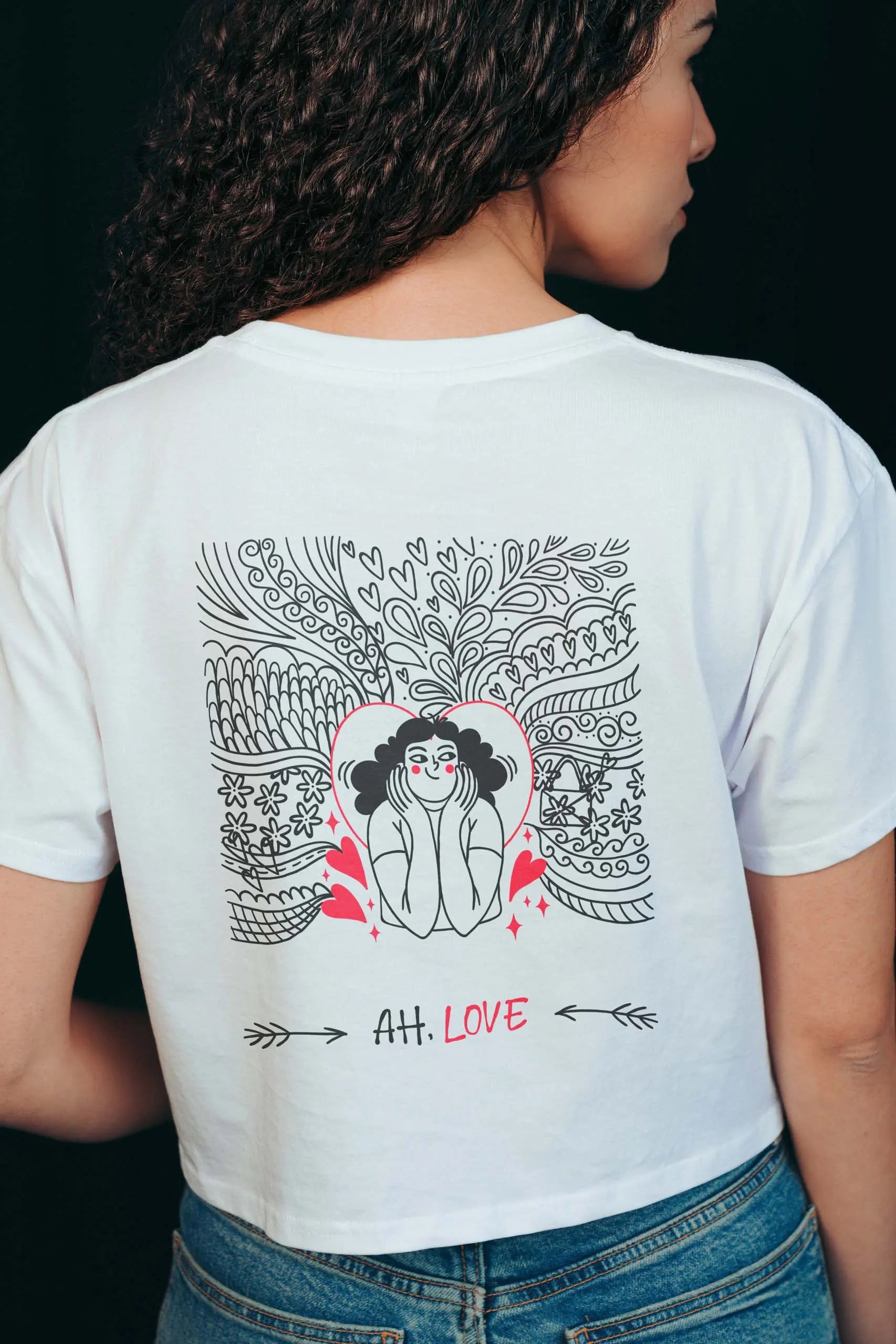 Ah, Love! Crop Tee