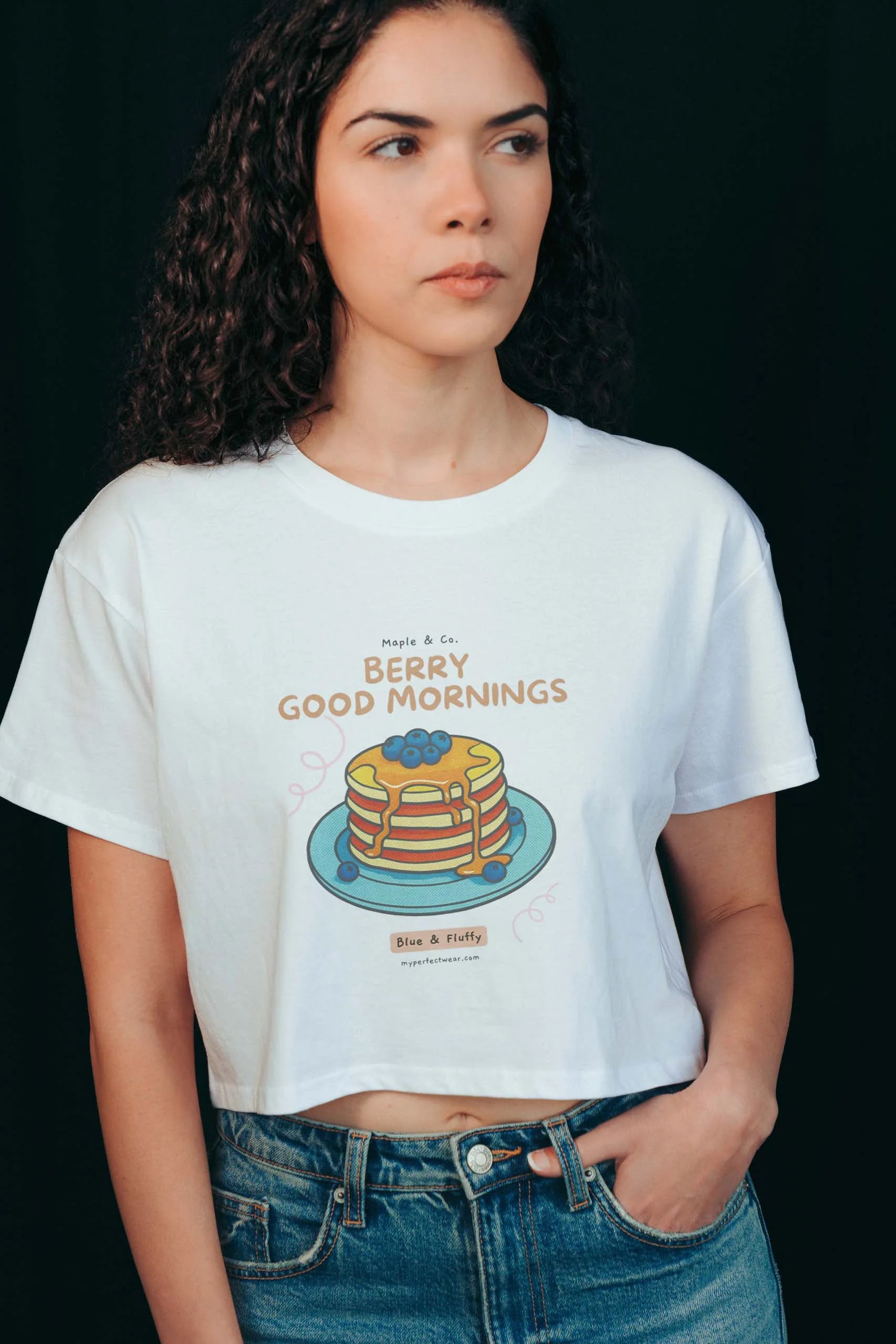 Berry Good Mornings! Crop Tee