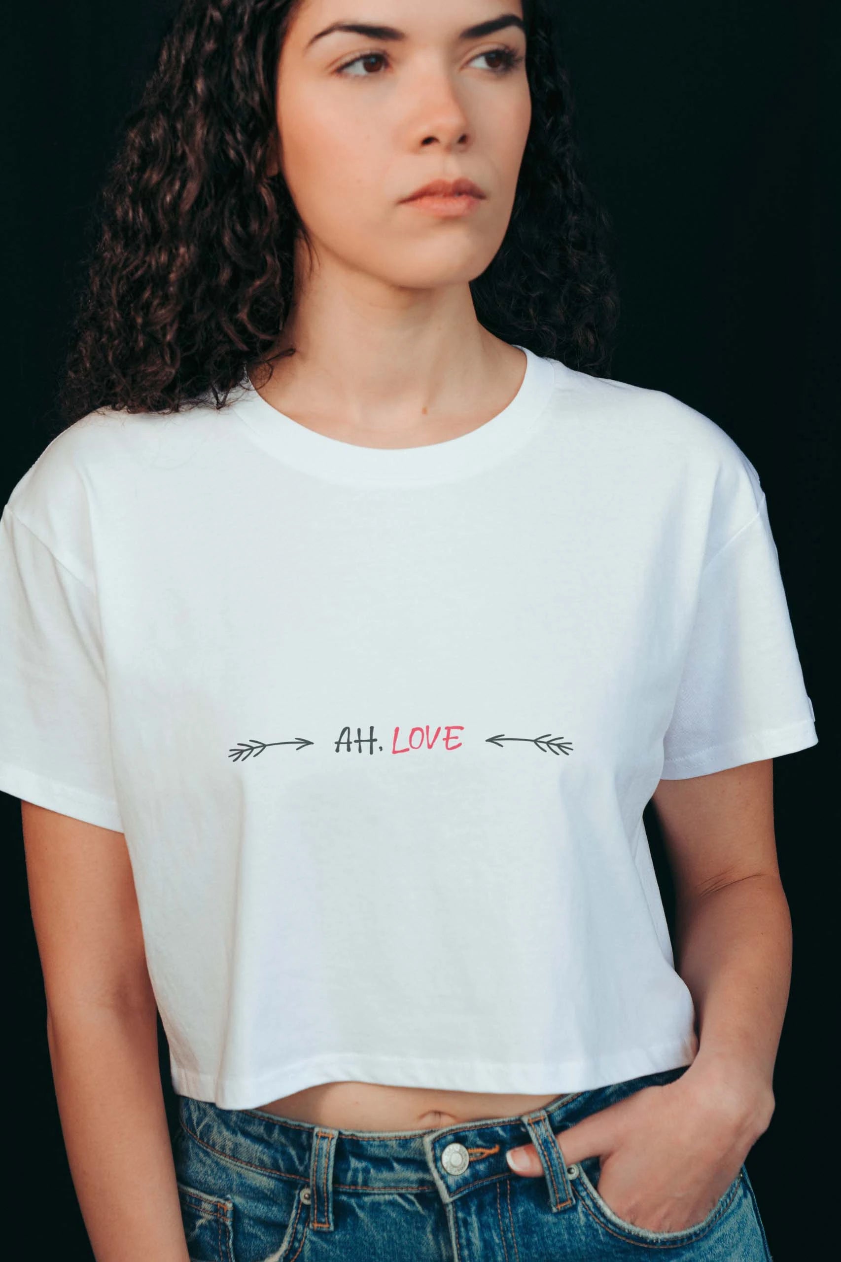 Ah, Love! Crop Tee