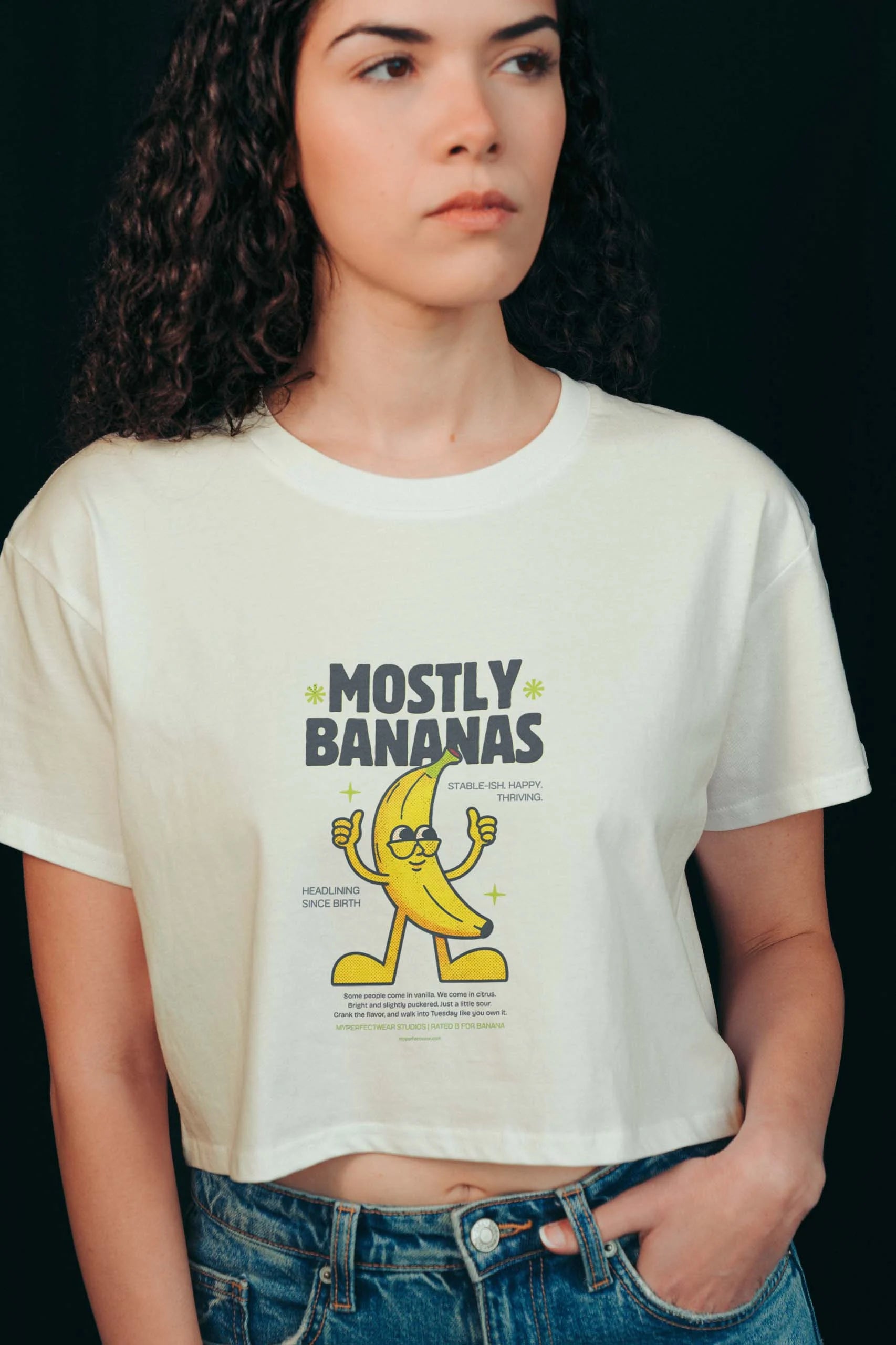 Mostly Bananas! Crop Tee