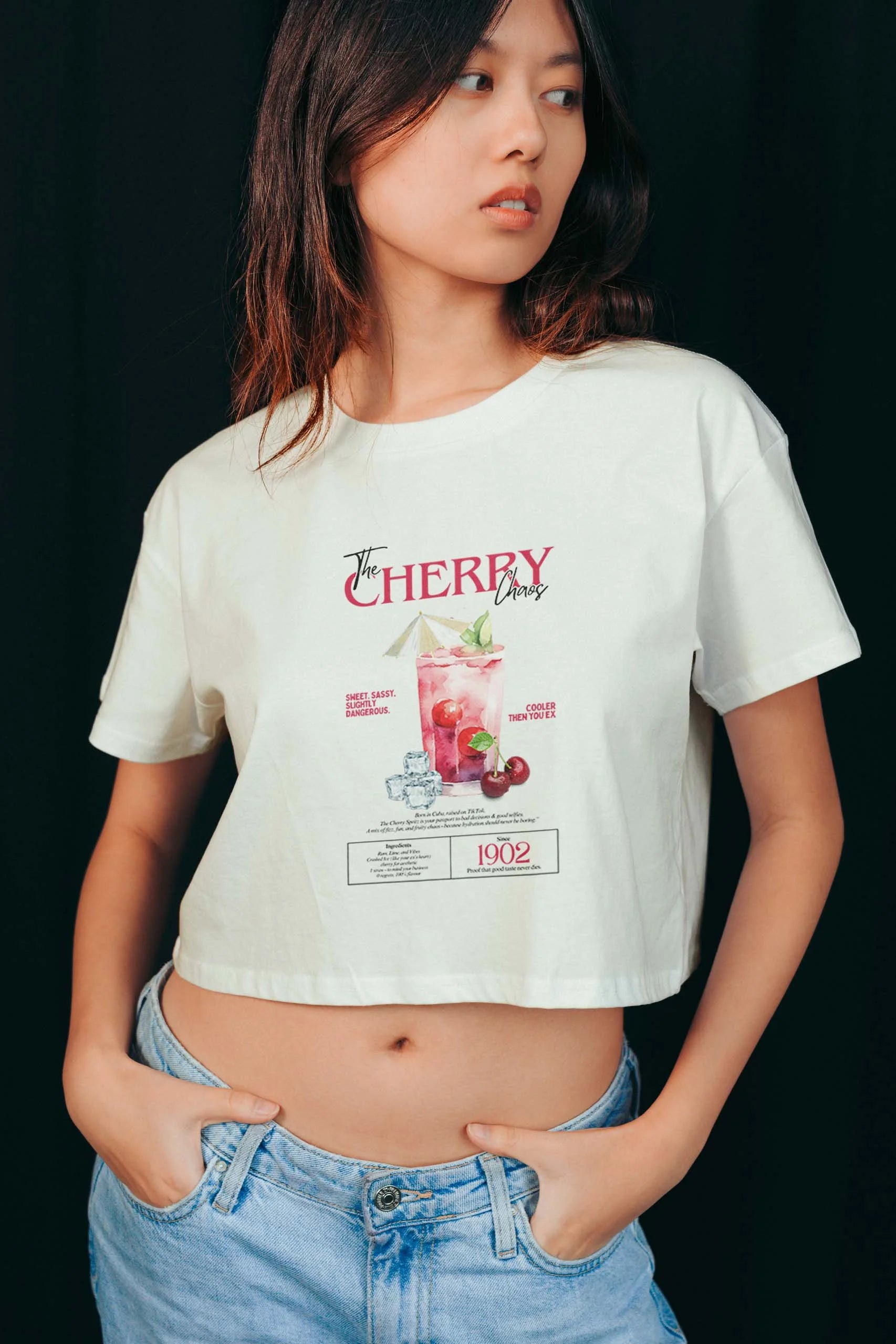 The Cherry Chaos! Crop Tee