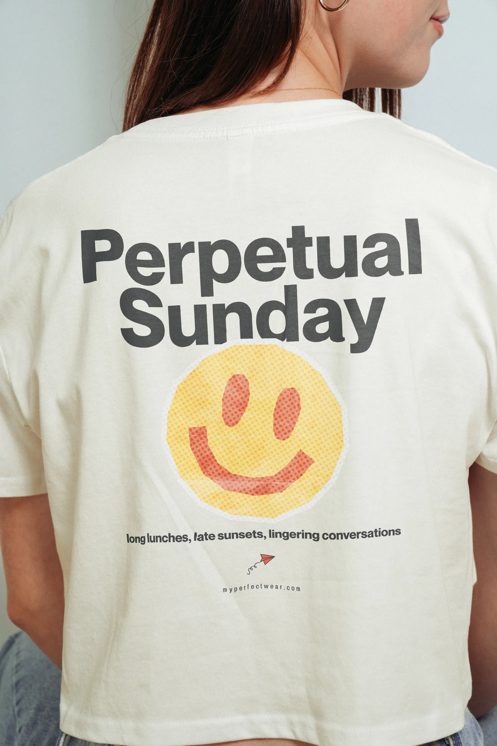 Perpetual Sunday! Crop Tee