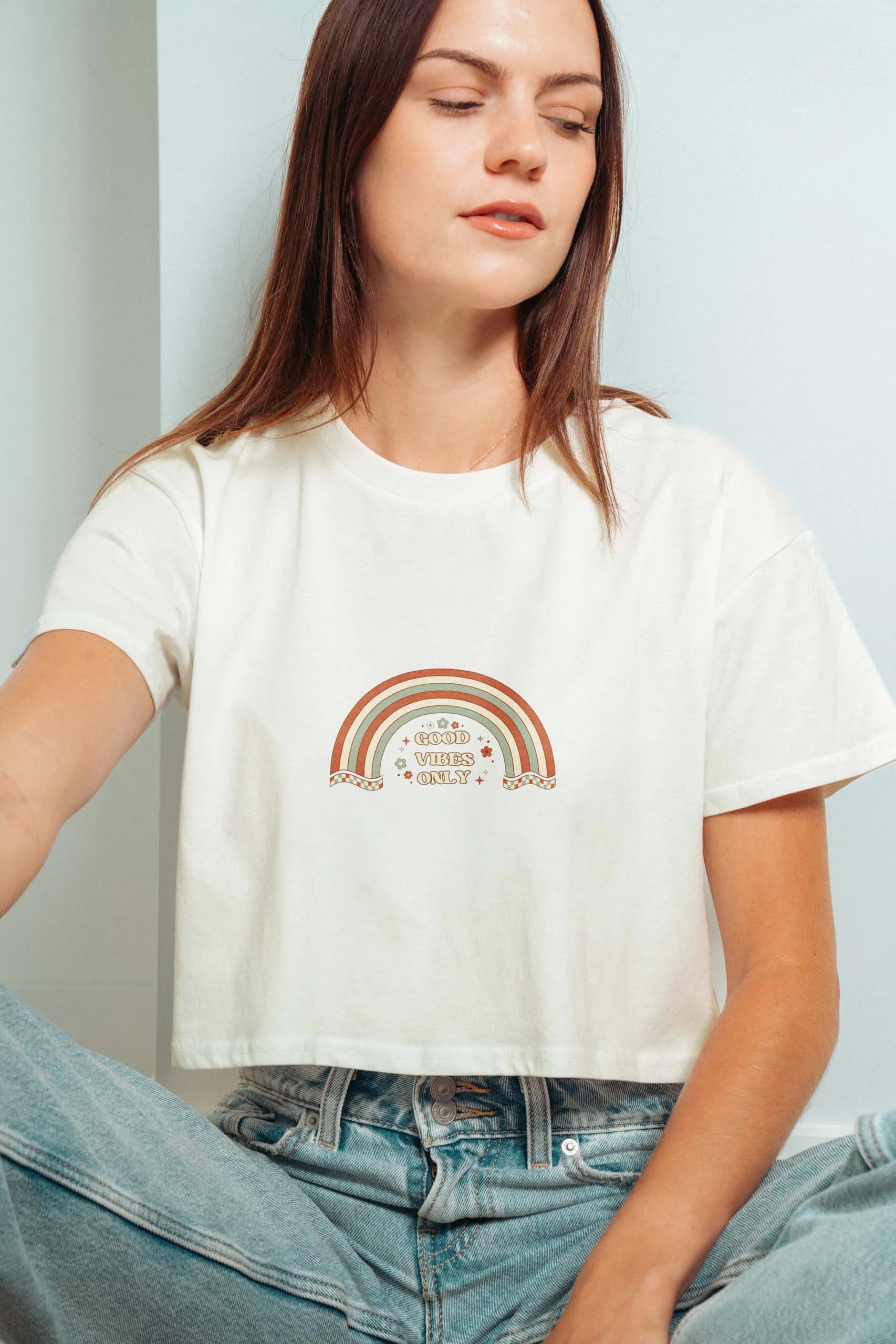 Good Vibes Only! Crop Tee