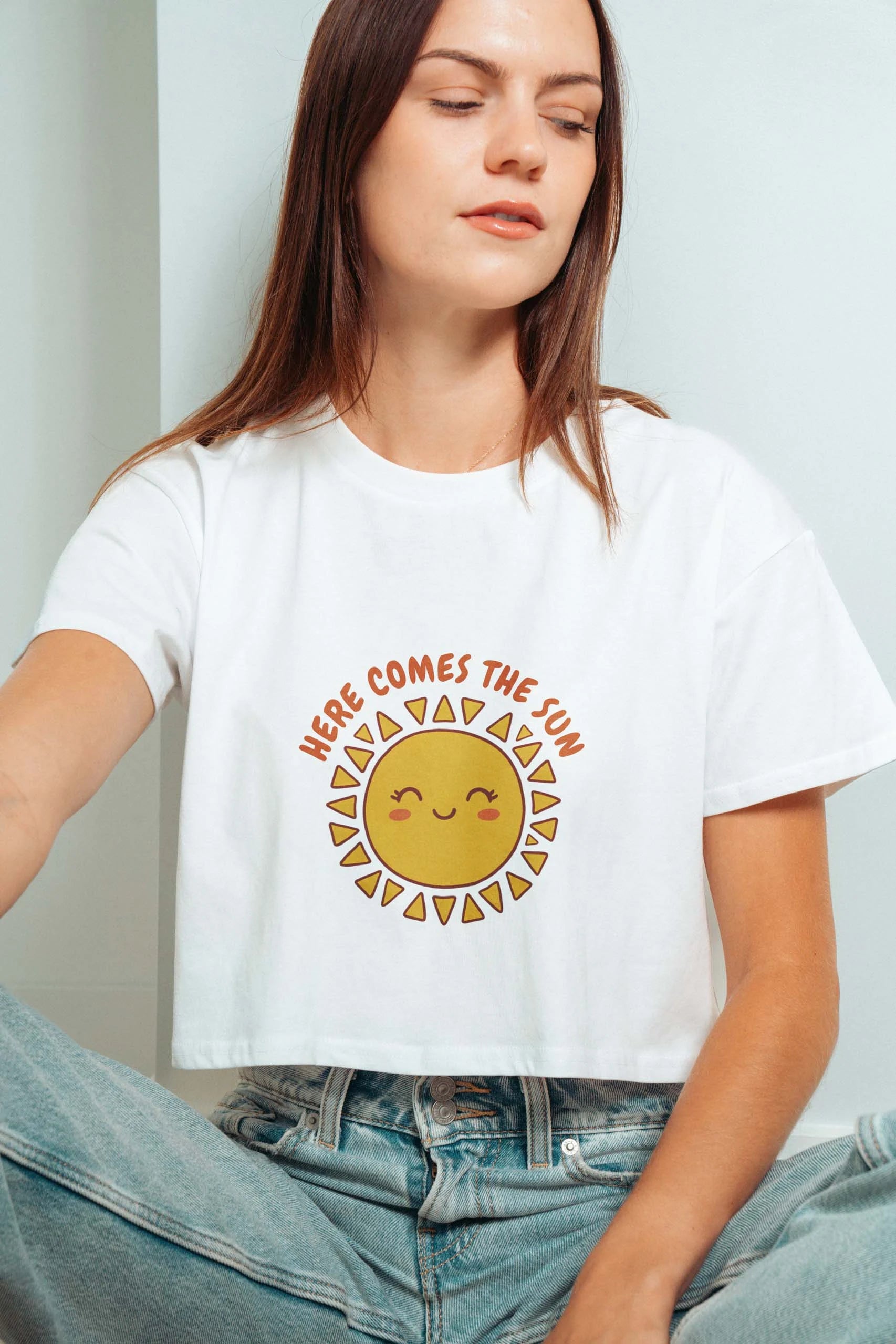 Here Comes The Sun! Crop Tee