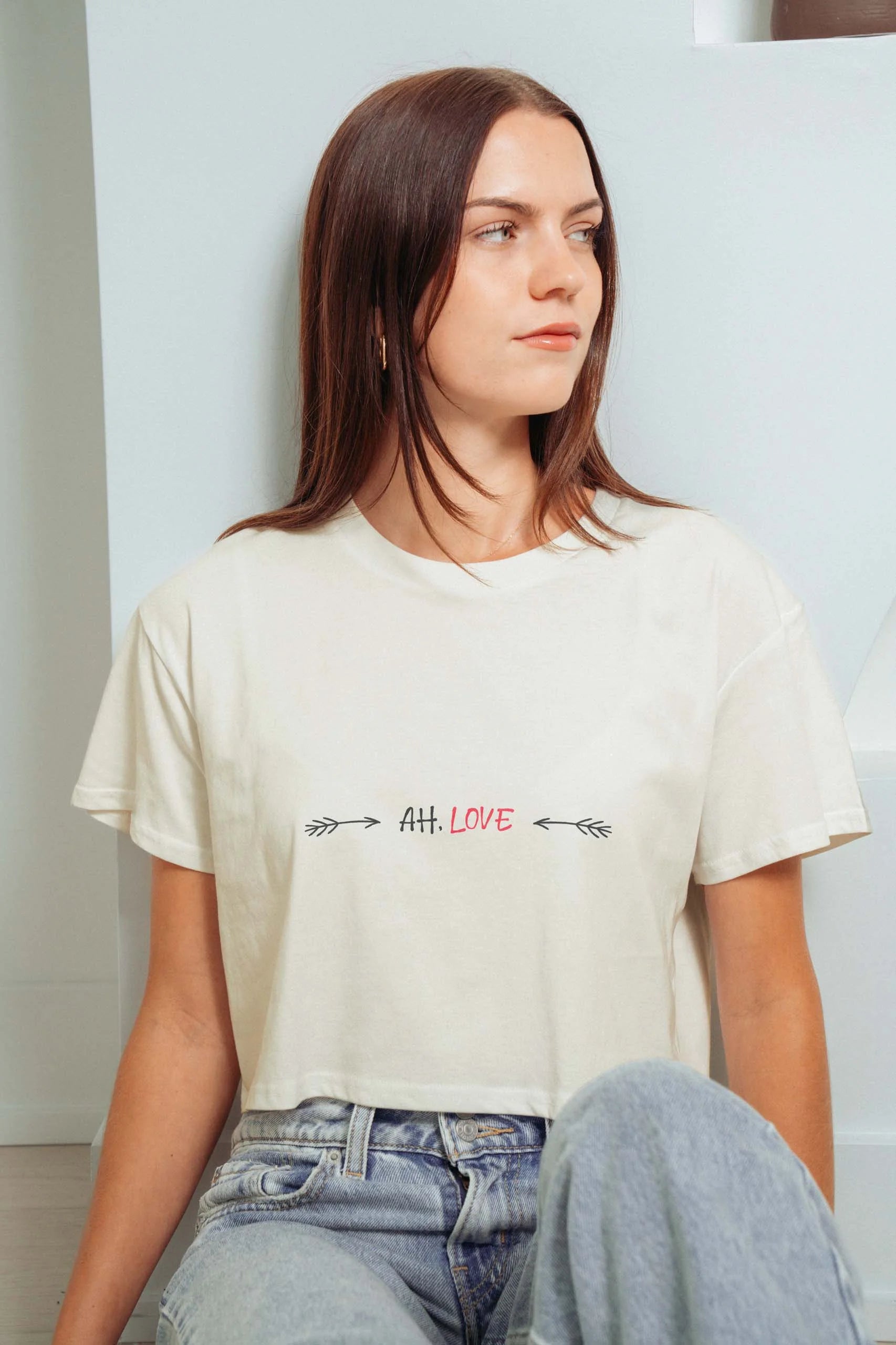 Ah, Love! Crop Tee