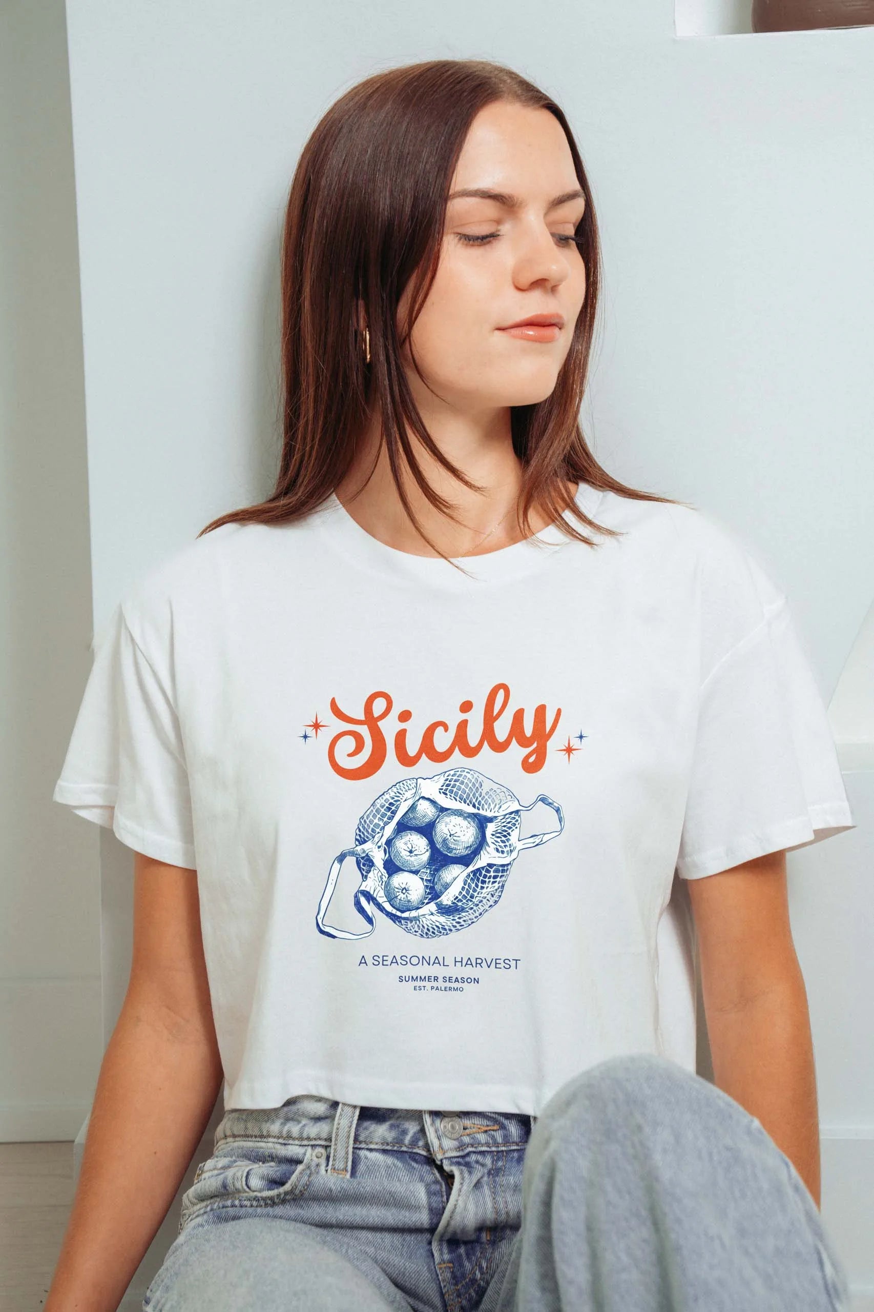 Sicily! Crop Tee