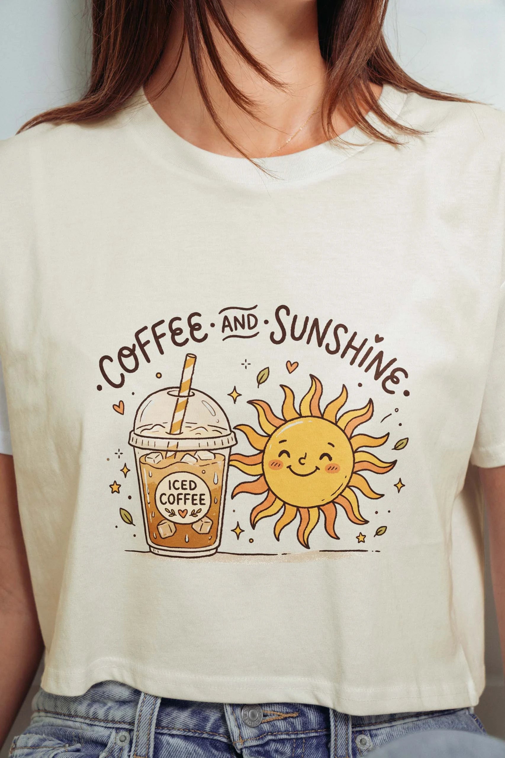 Coffee And Sunshine! Crop Tee