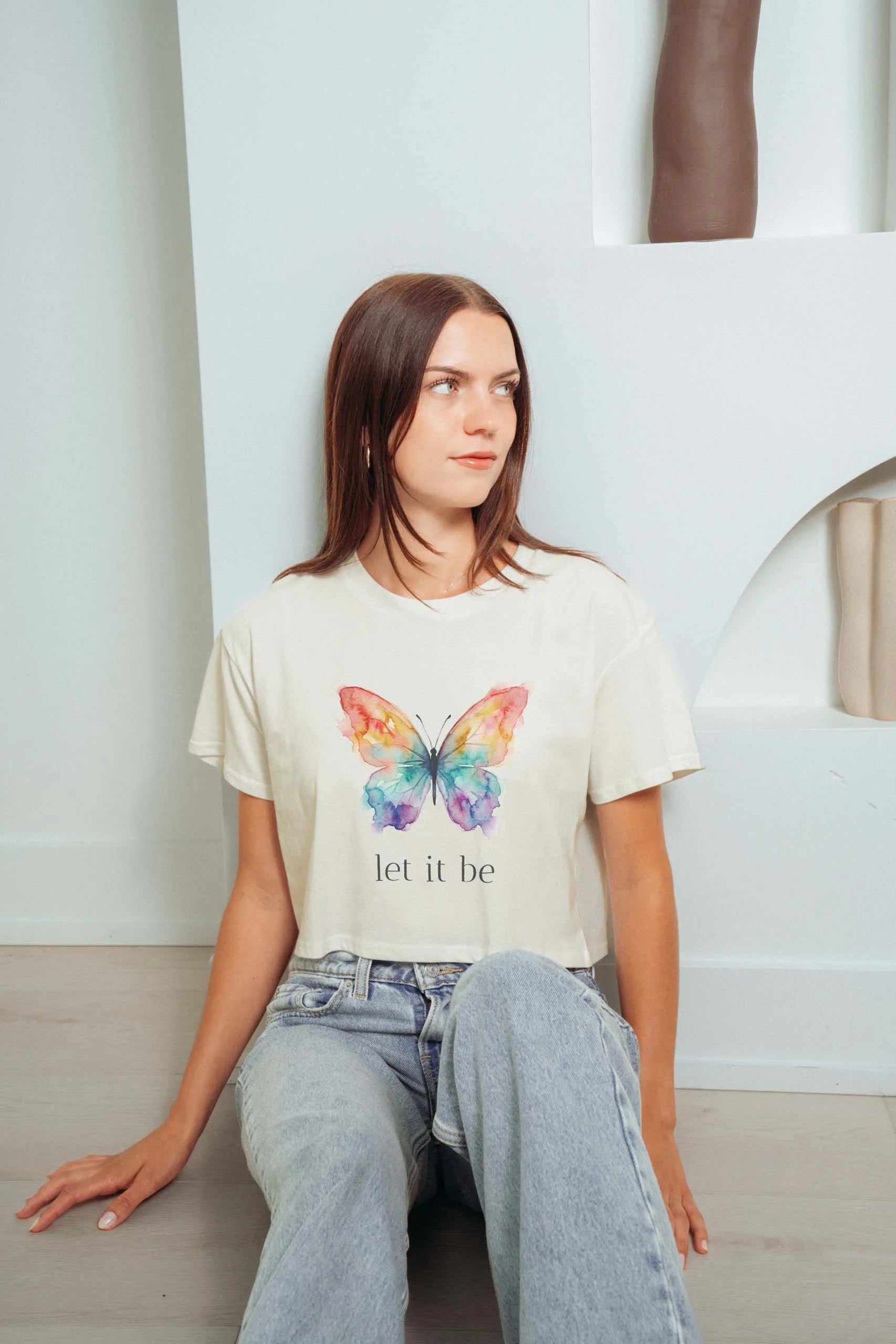Let It Be! Crop Tee
