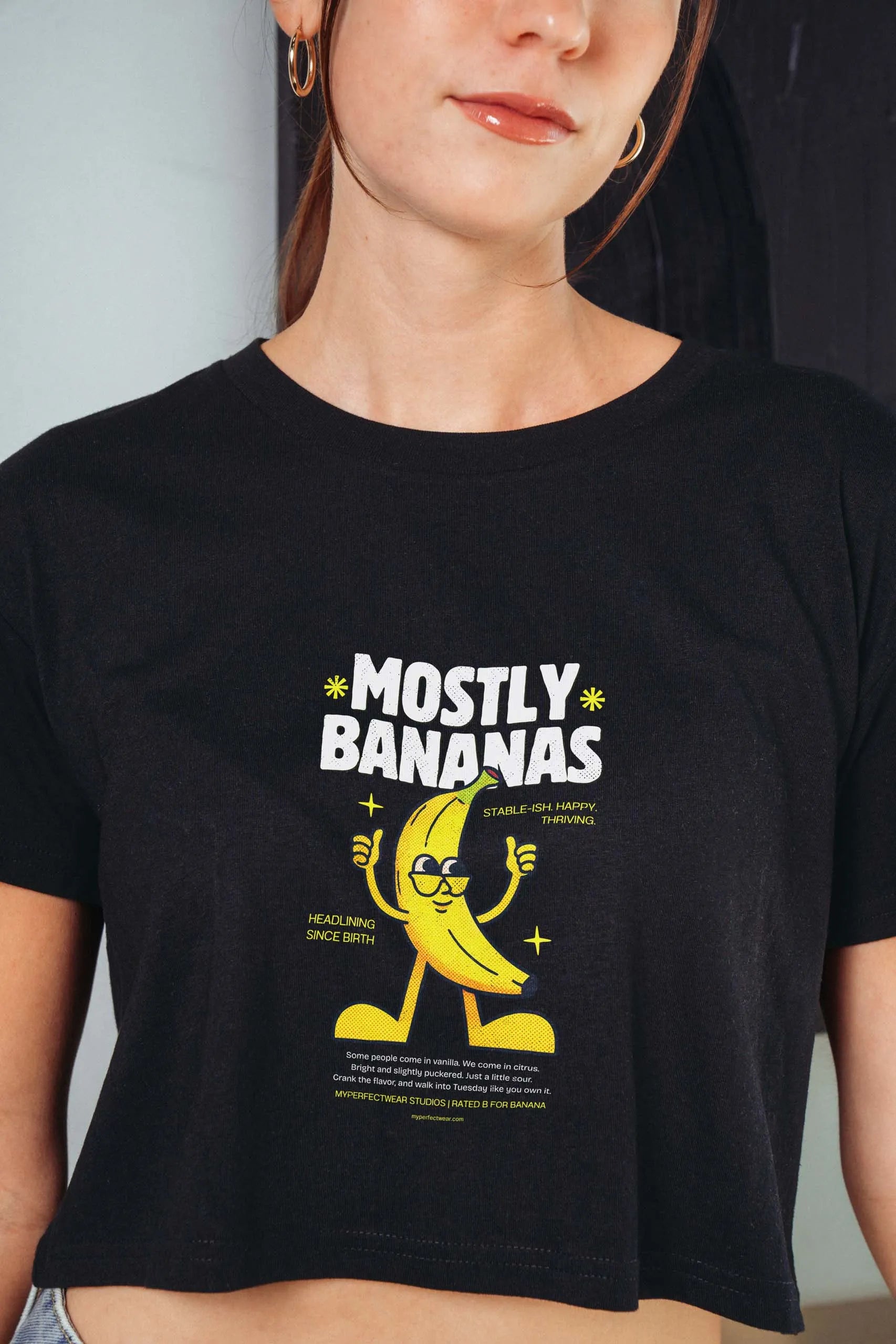 Mostly Bananas! Crop Tee