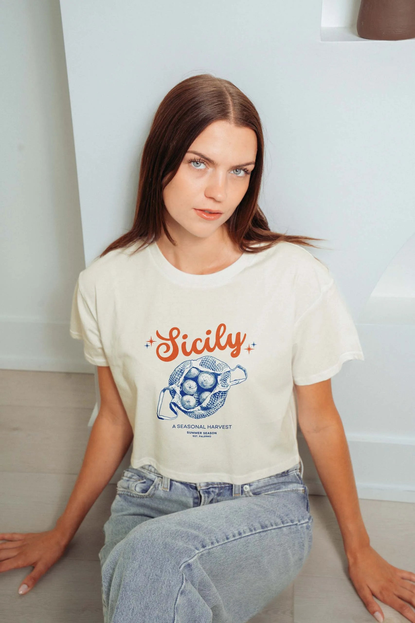 Sicily! Crop Tee
