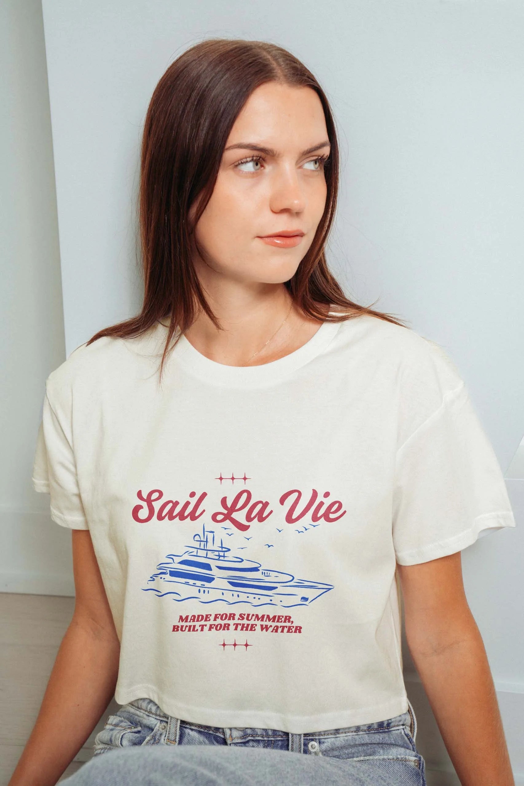 Sail La Vie! Crop Tee