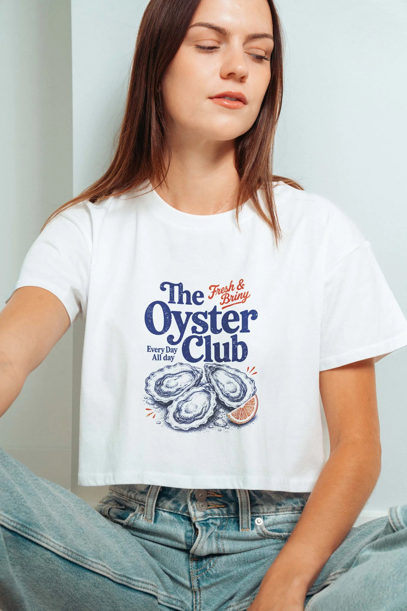 Oyster Club! Crop Tee