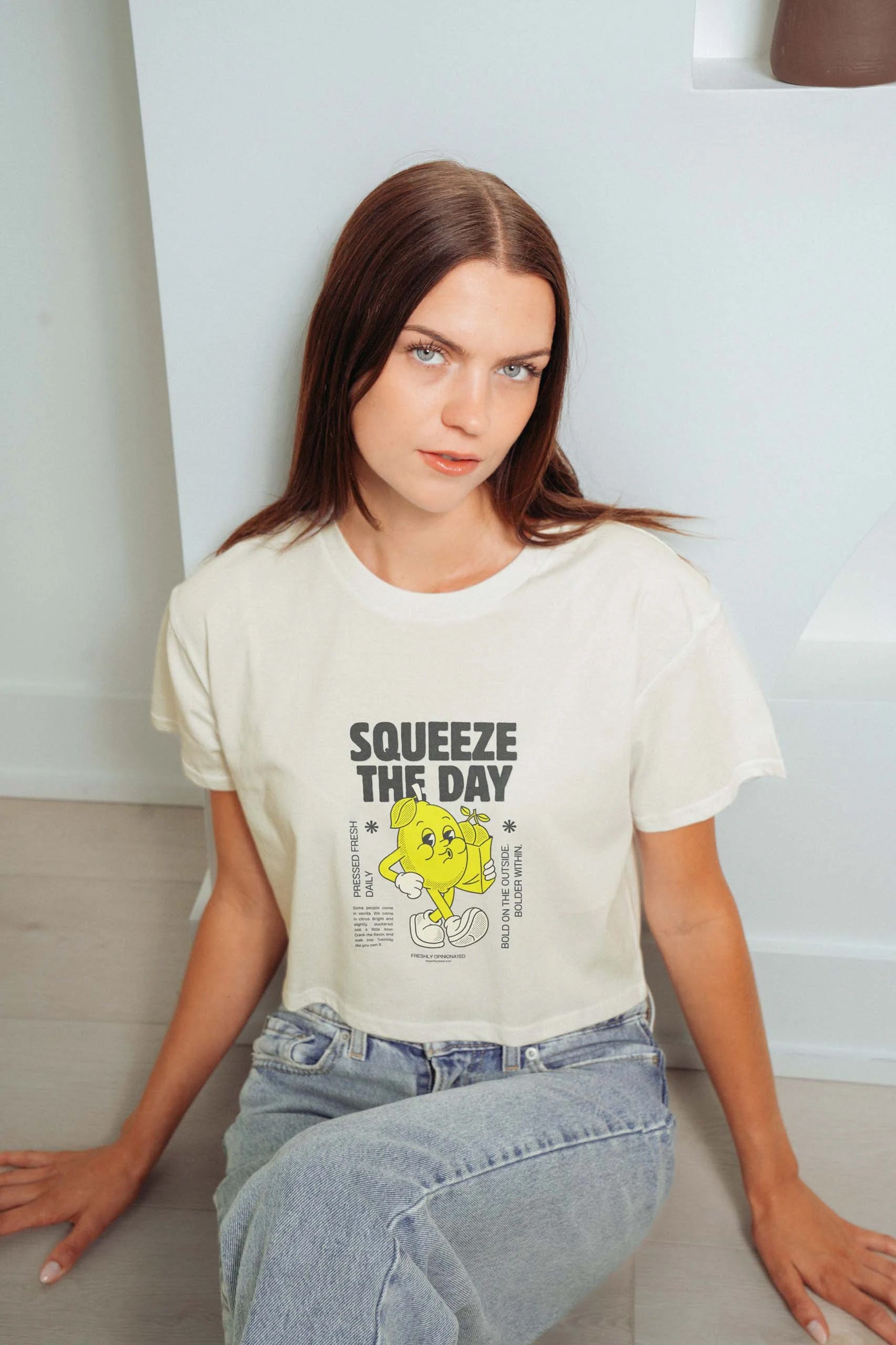 Squeeze The Day Crop Tee
