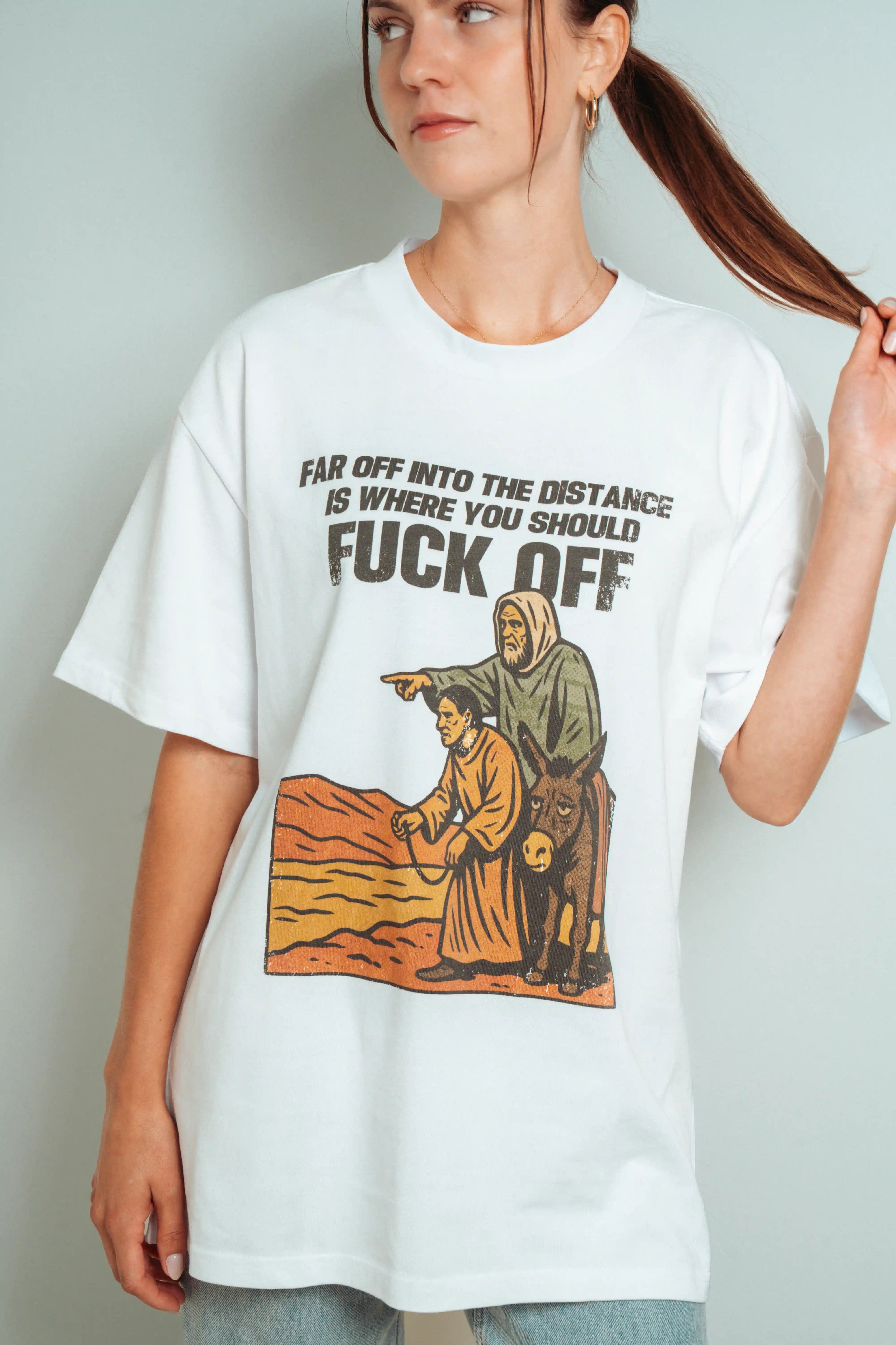 Far off into the Distance! Oversized T-Shirt