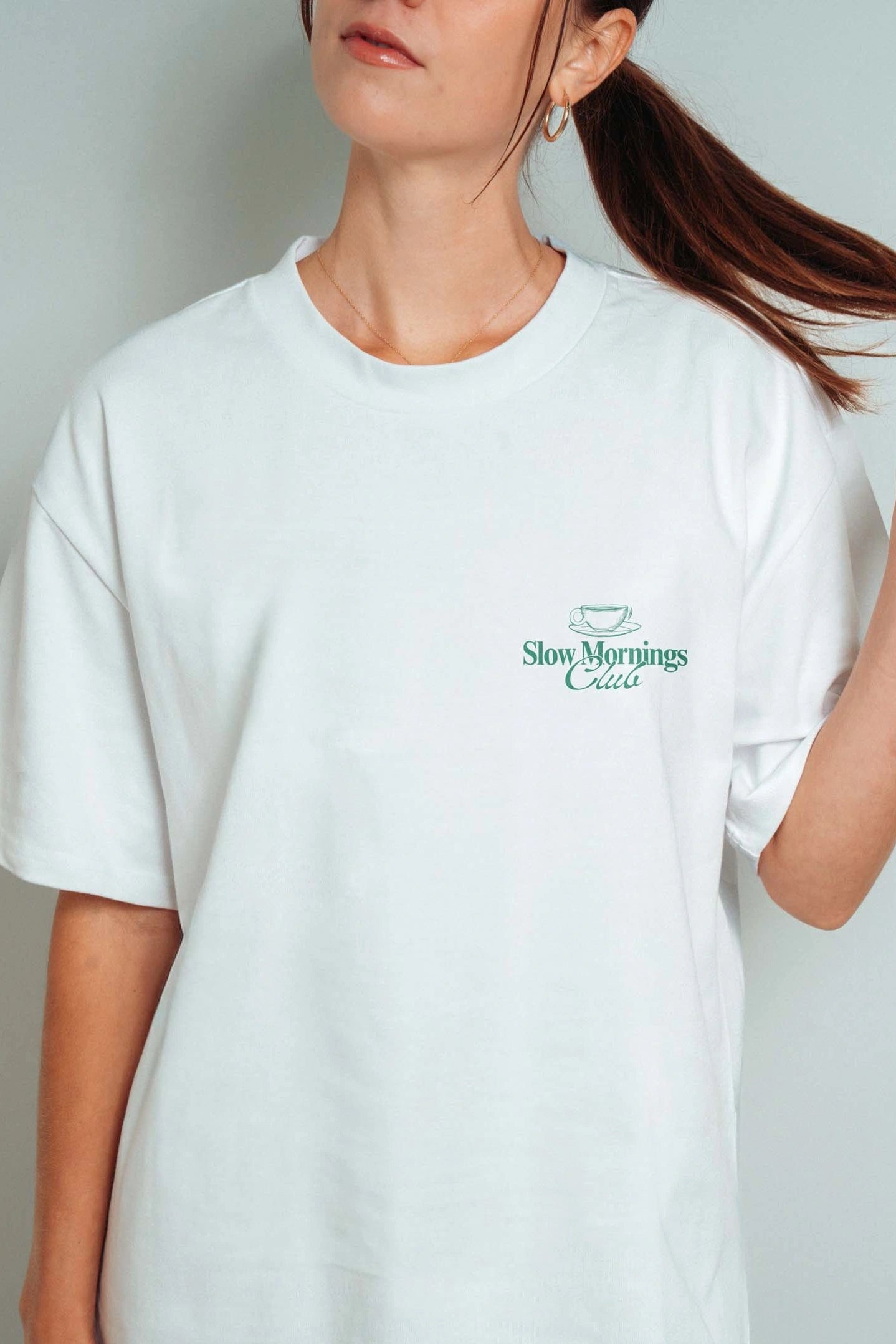 Slow Mornings Club! Oversized T-Shirt