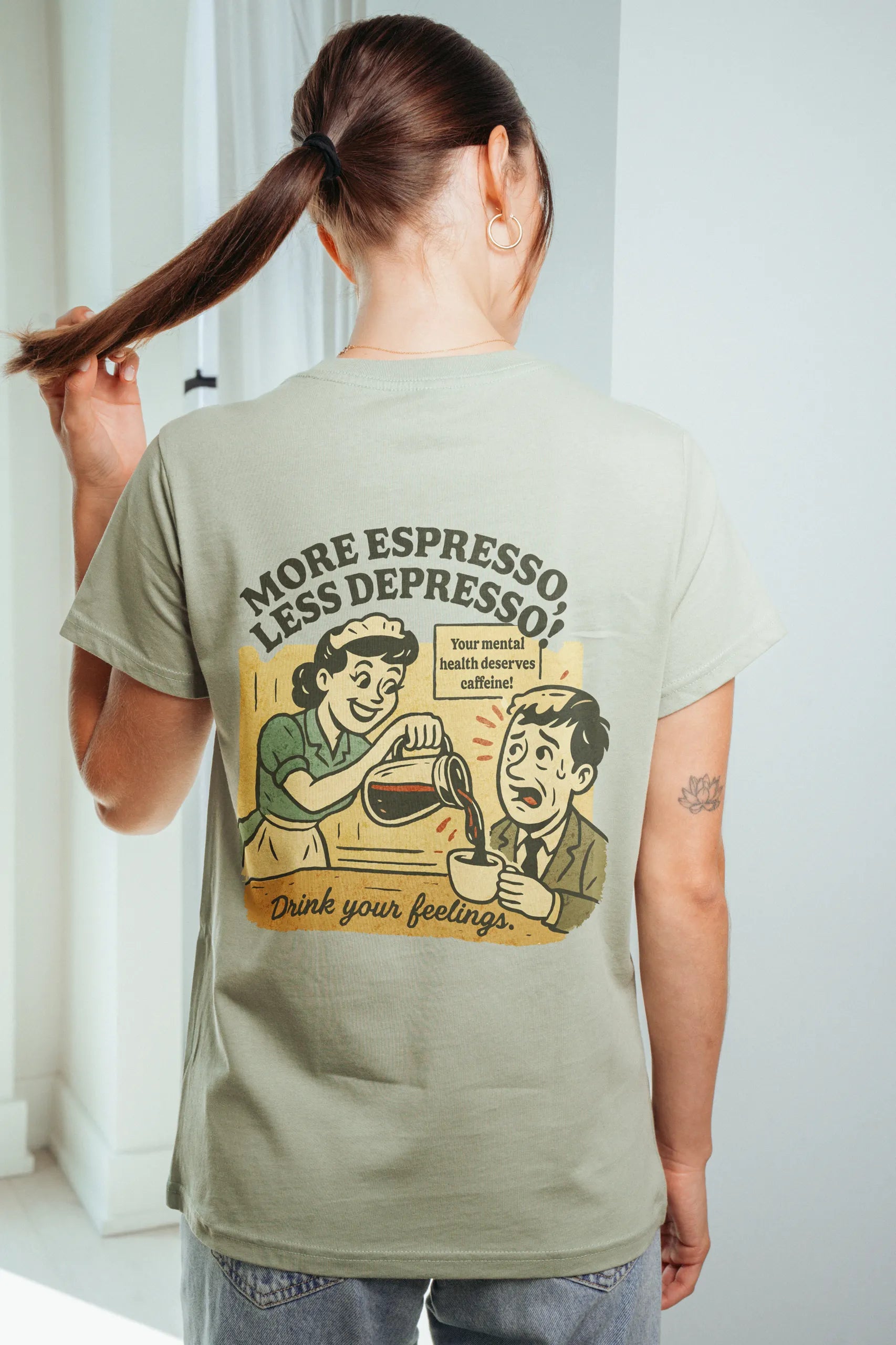 More Espresso Less Depresso! Women’s T-Shirt