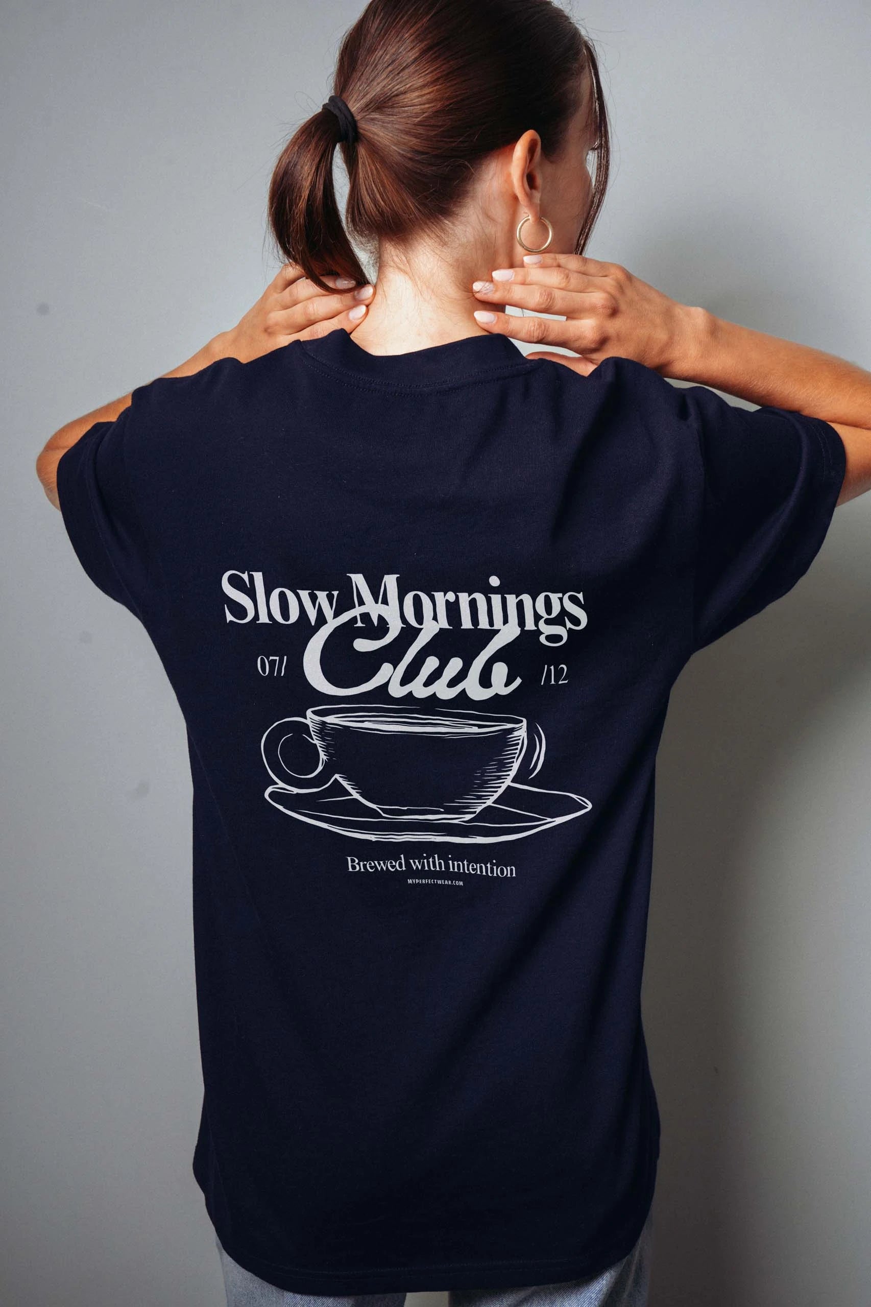 Slow Mornings Club! Oversized T-Shirt
