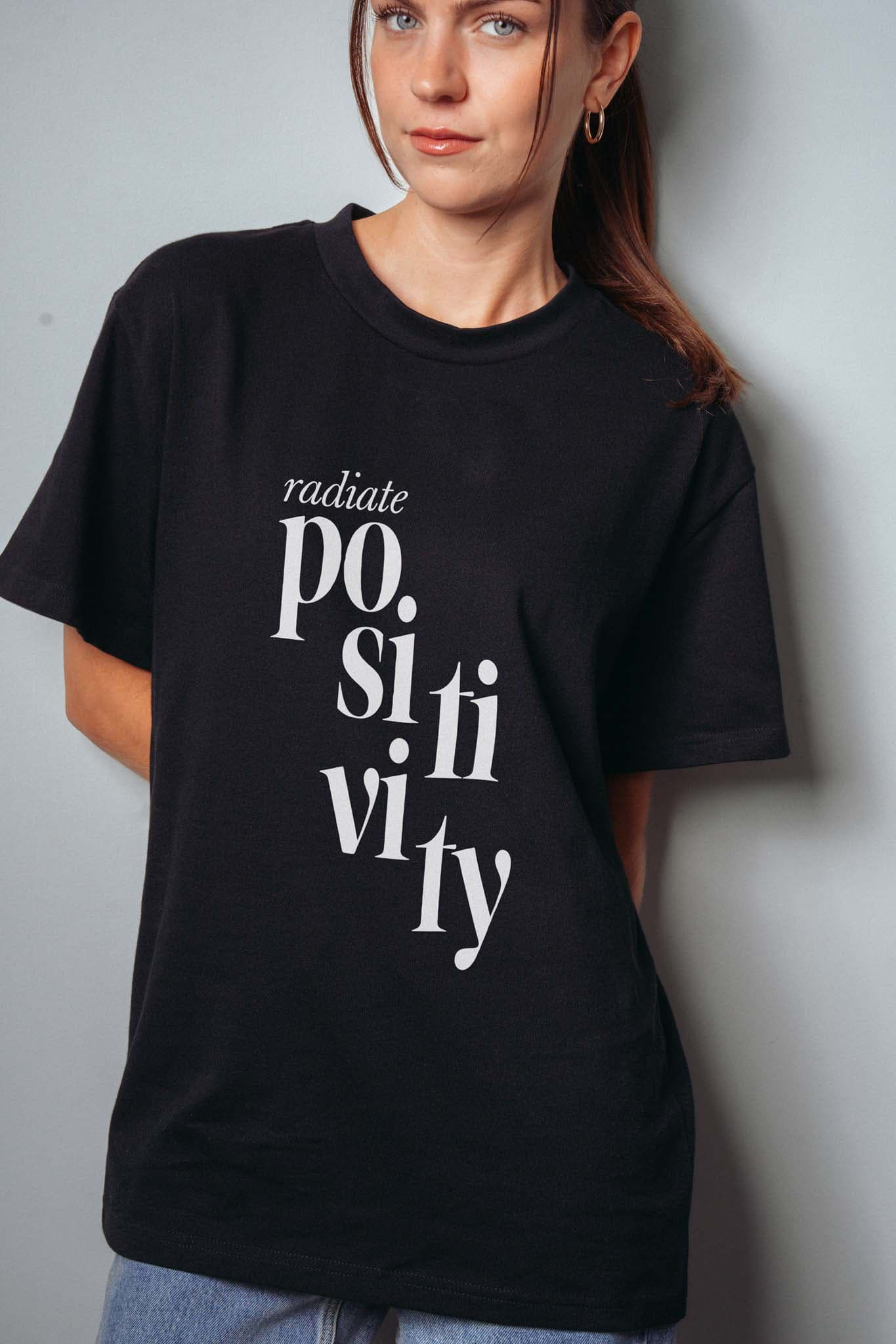 Radiate Positivity! Oversized Tee