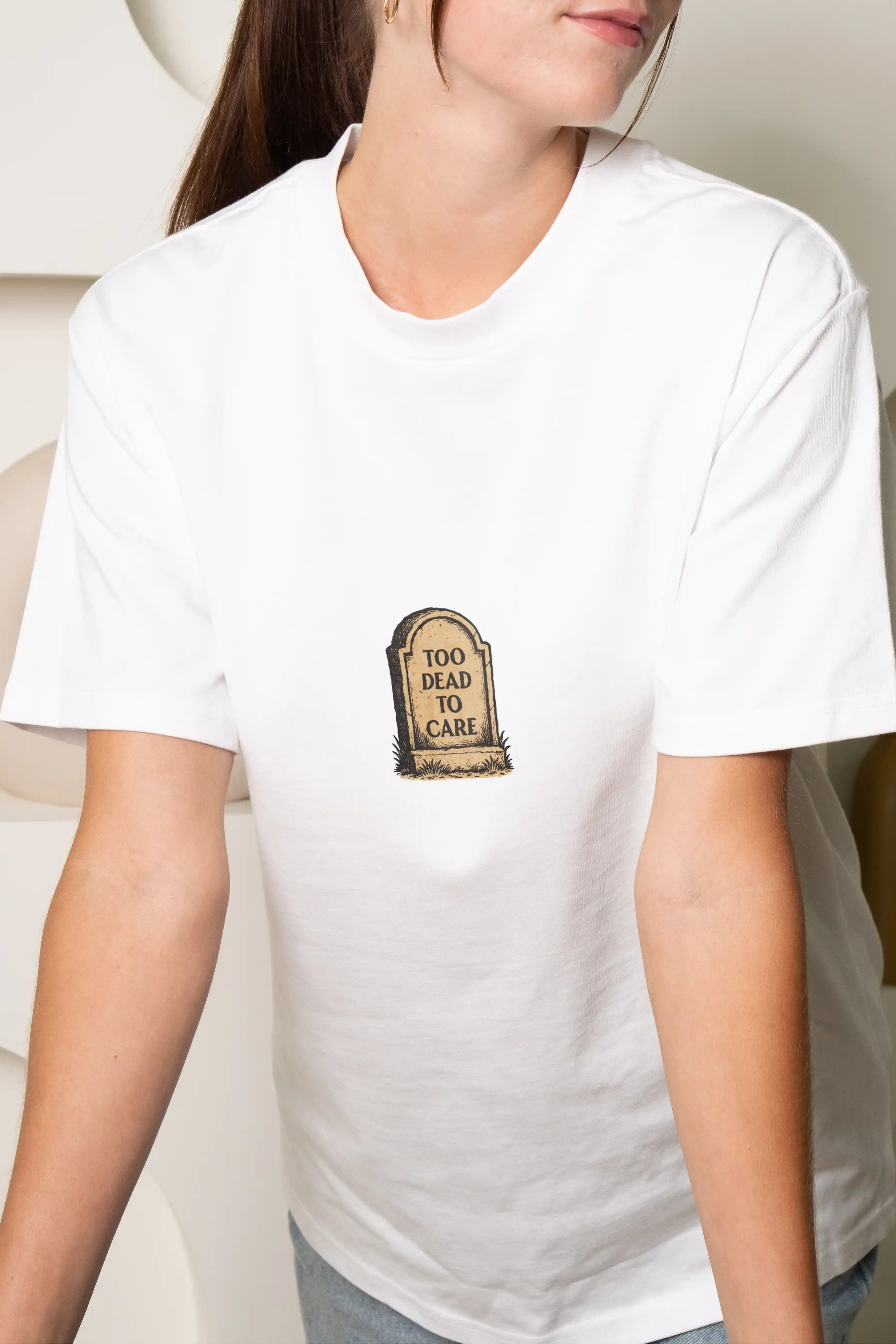 Too Dead to Care! Women's Oversized T-Shirt