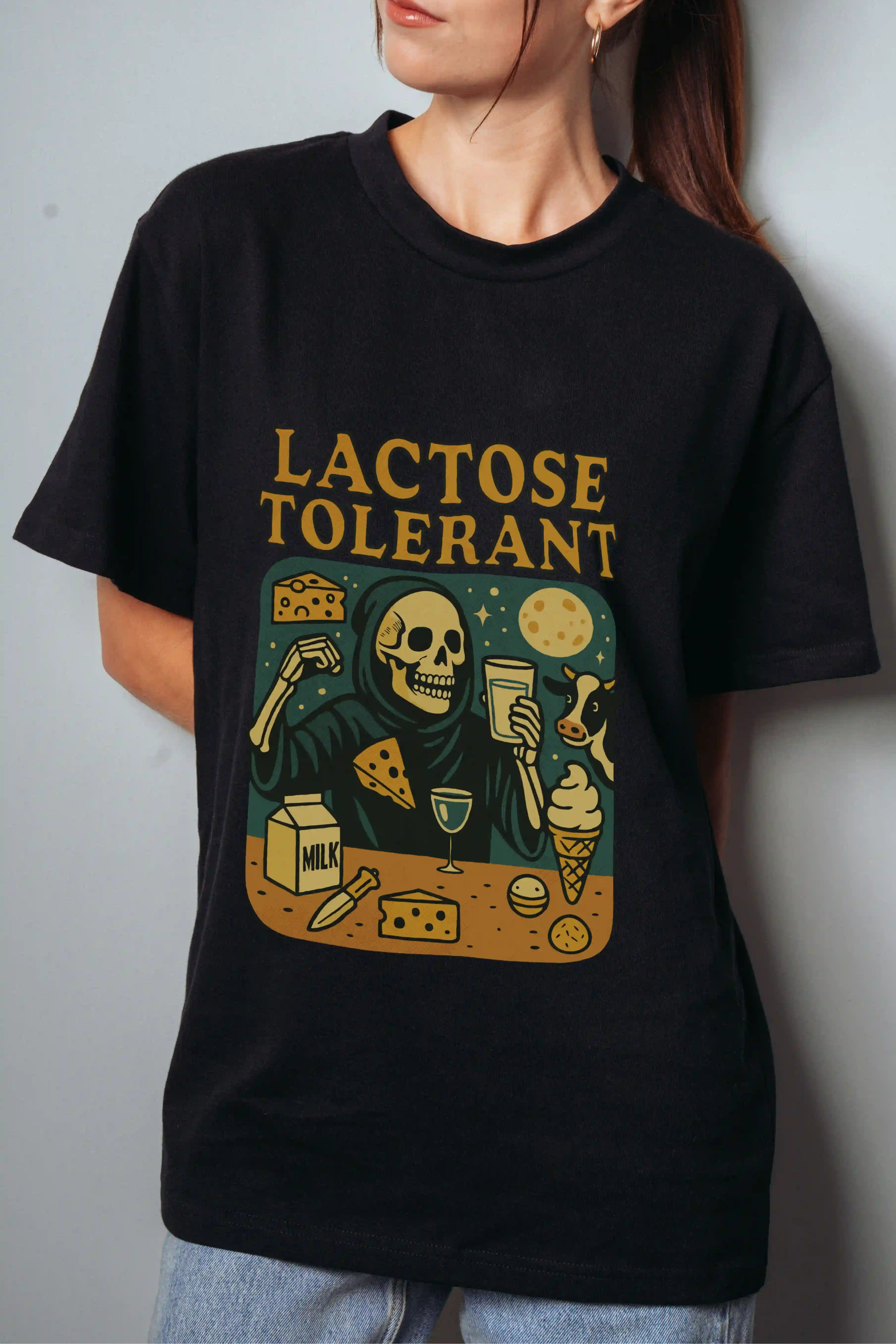 Lactose Tolerant! Women's Oversized T-Shirt