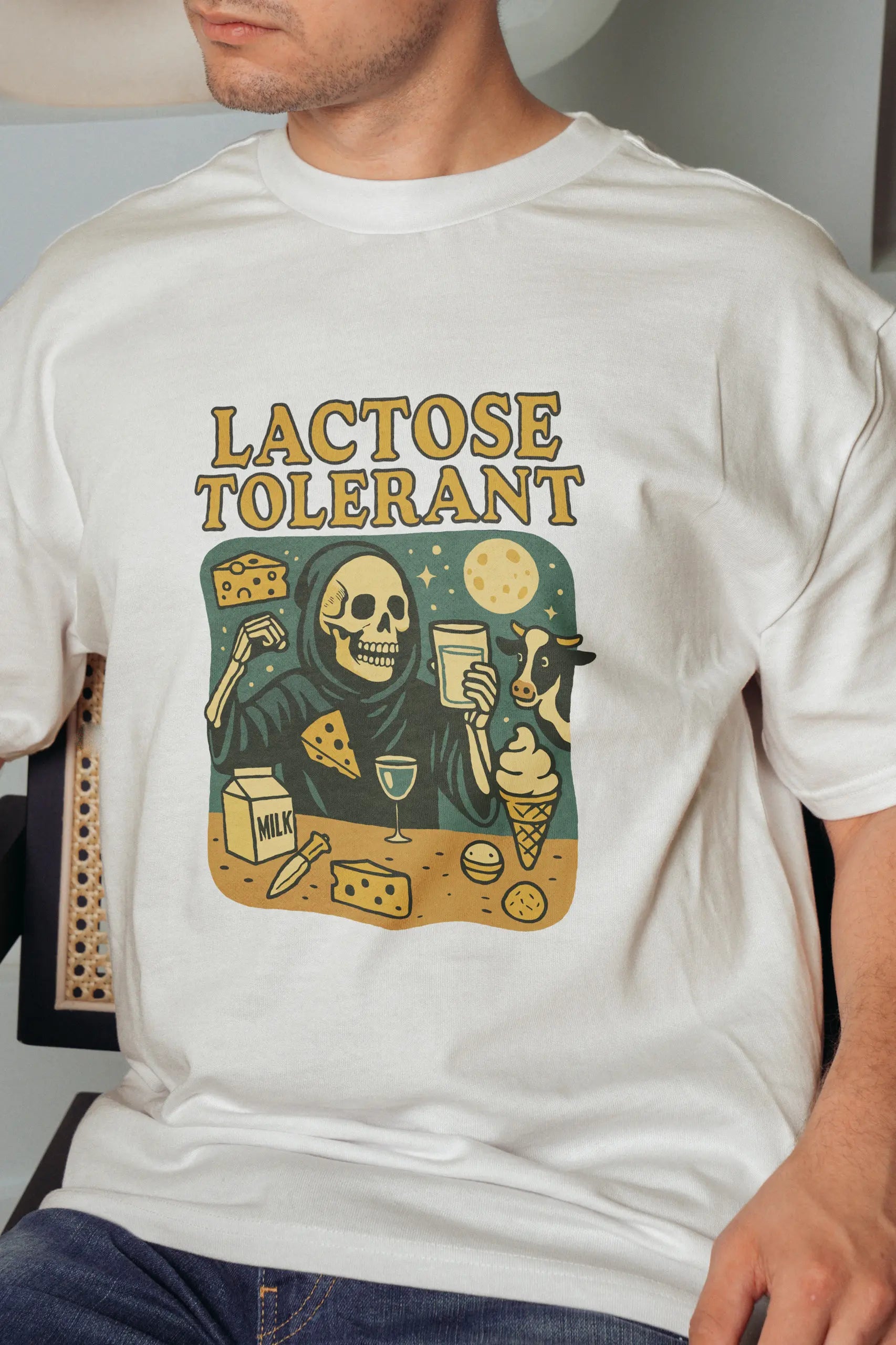 Lactose Tolerant! Oversized T-Shirt