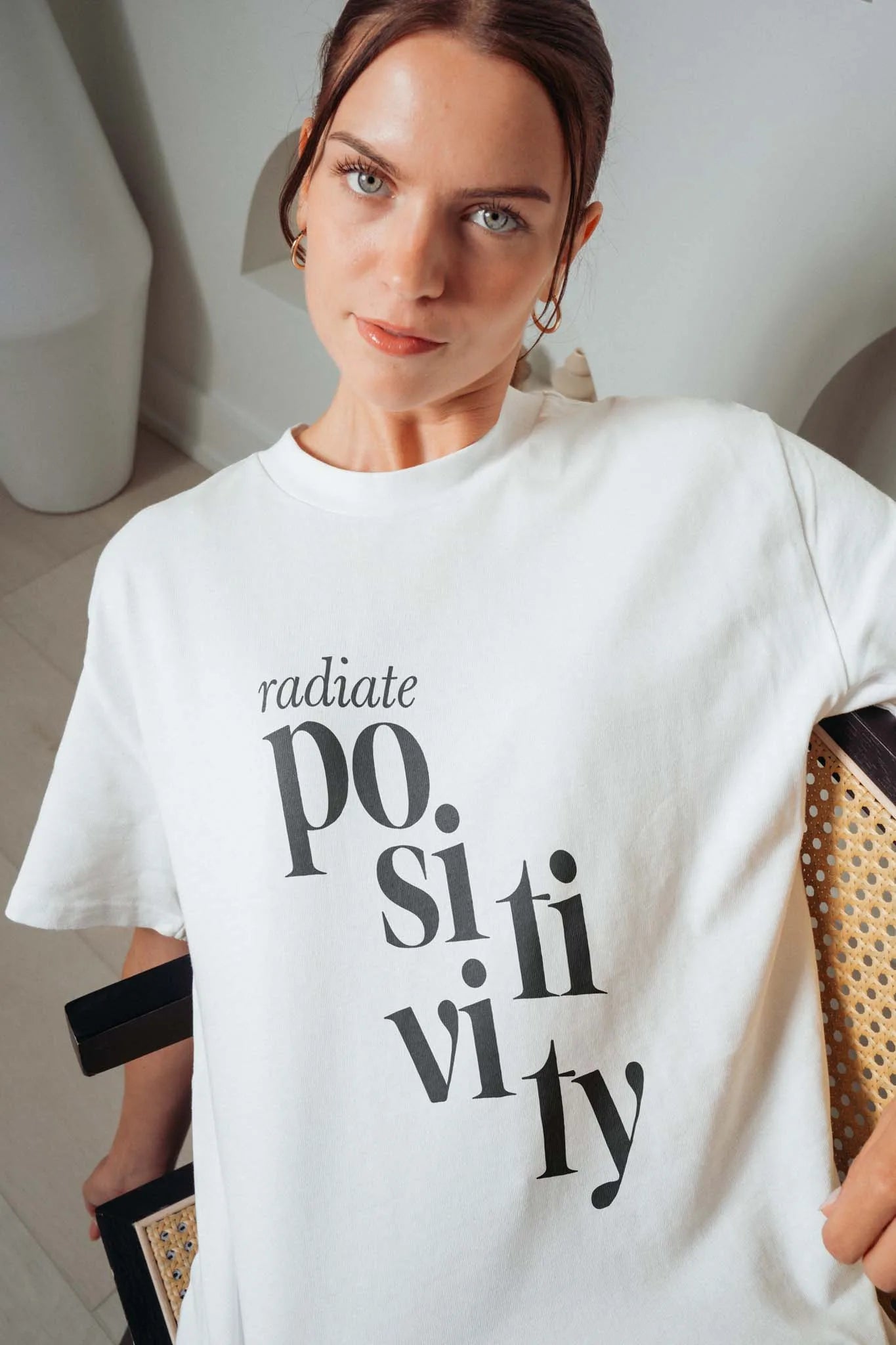 Radiate Positivity! Oversized Tee