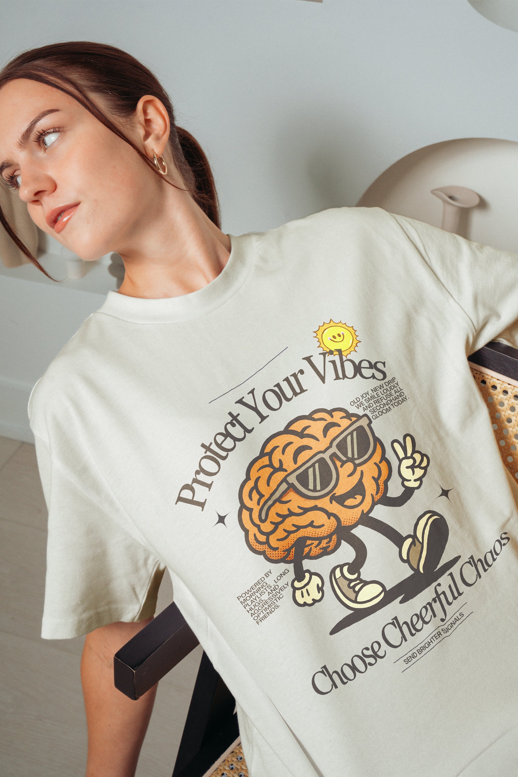 Protect Your Vibes! Oversized T-Shirt