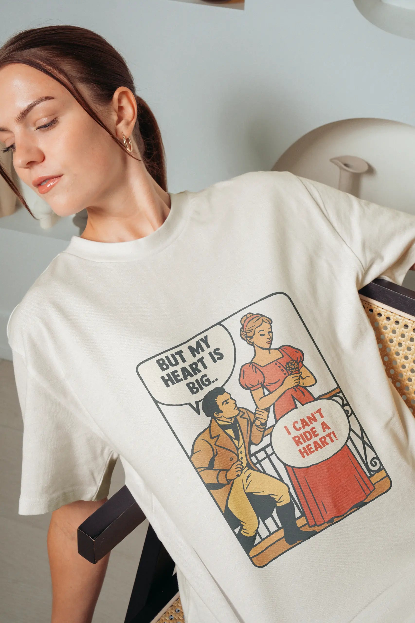 Can’t Ride a Heart! Oversized T-Shirt