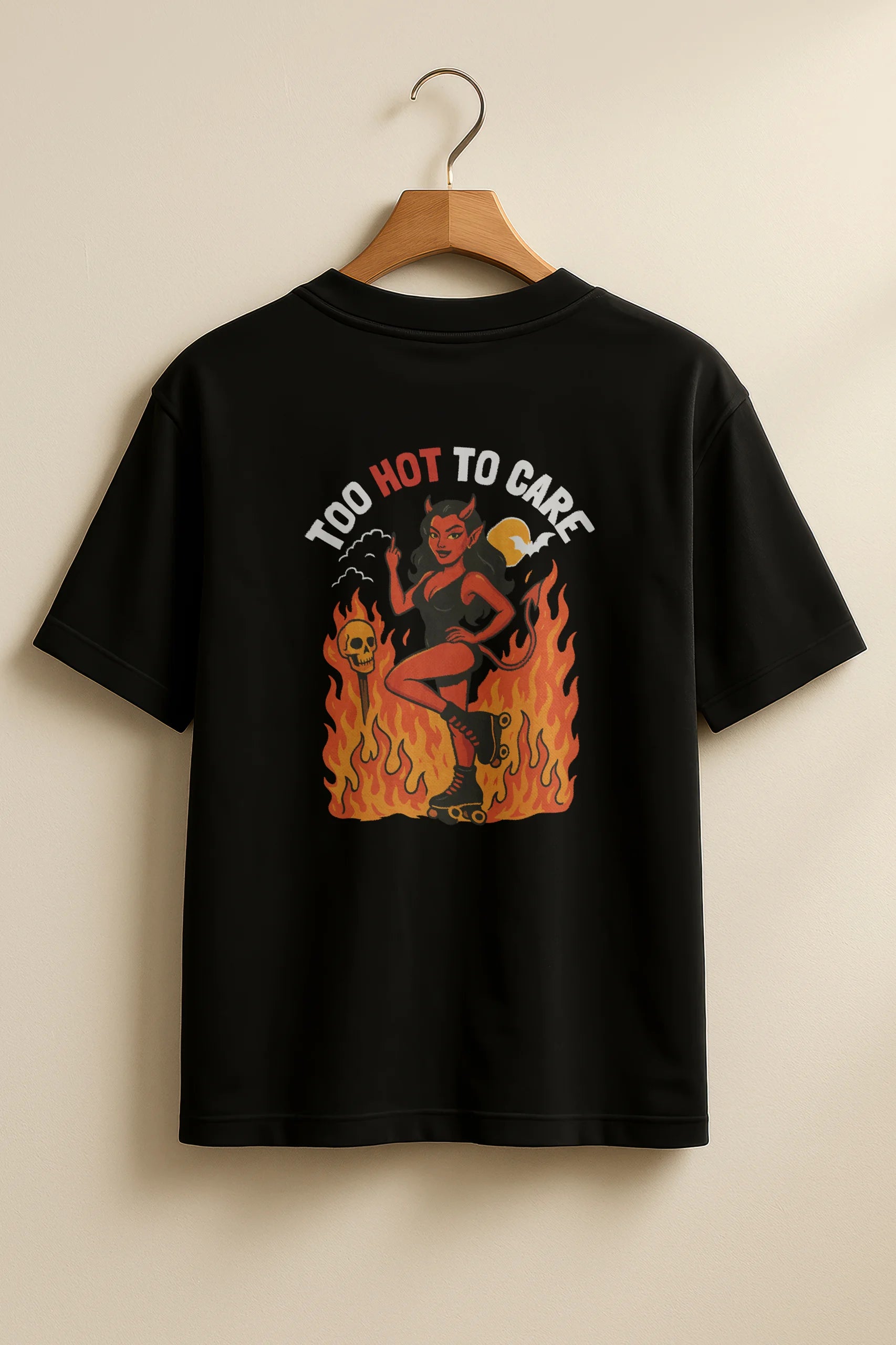 Too Hot to Care! Oversized T-Shirt