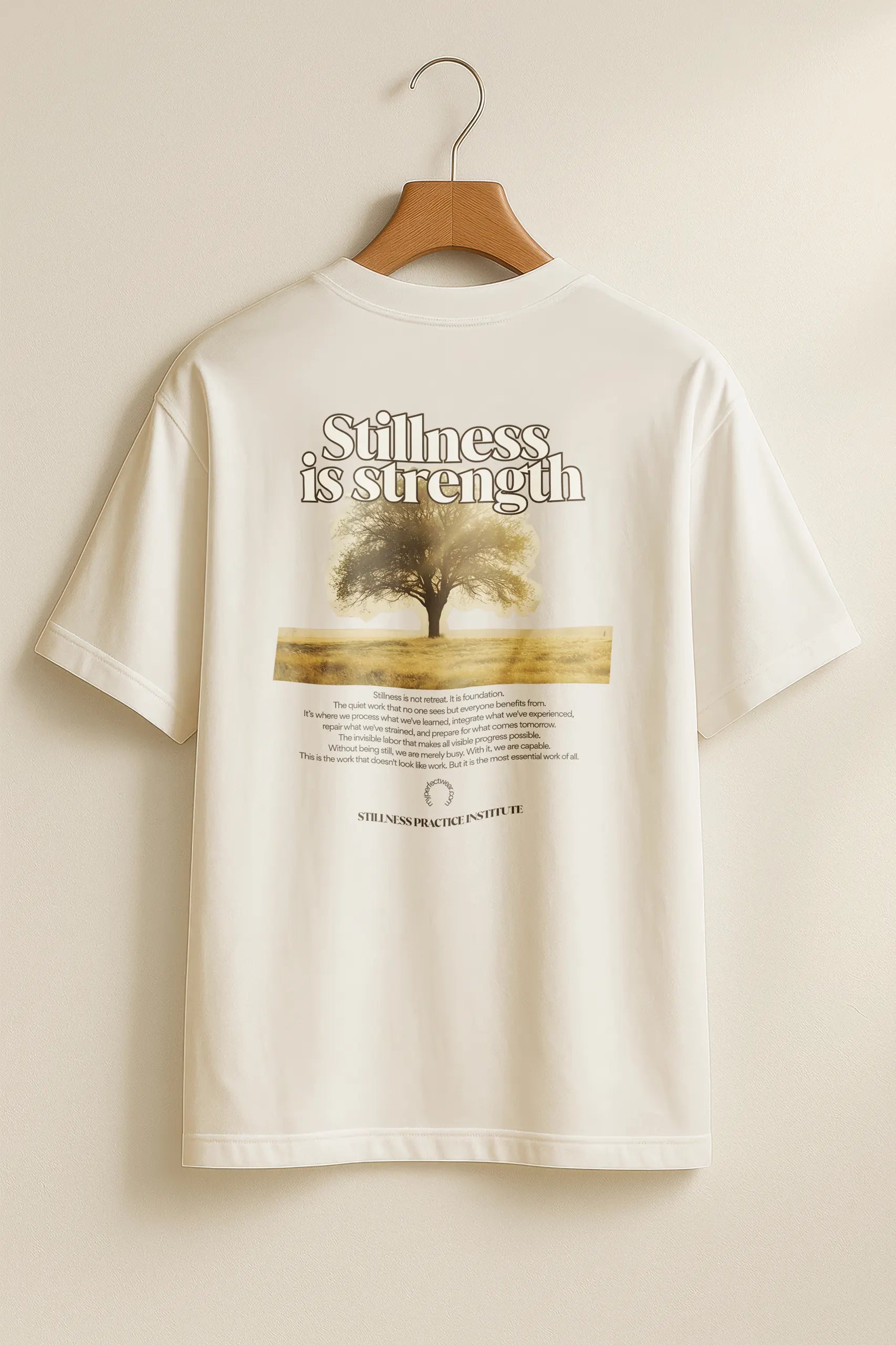 Stillness Is Strength! Oversized Tee