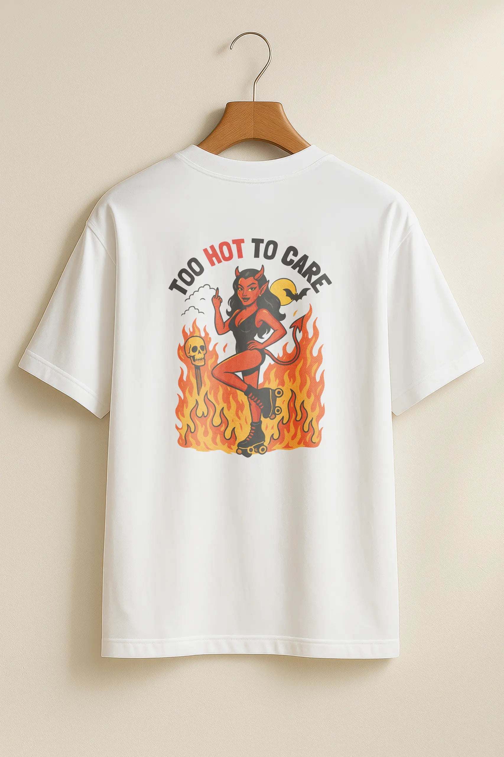 Too Hot to Care! Oversized T-Shirt