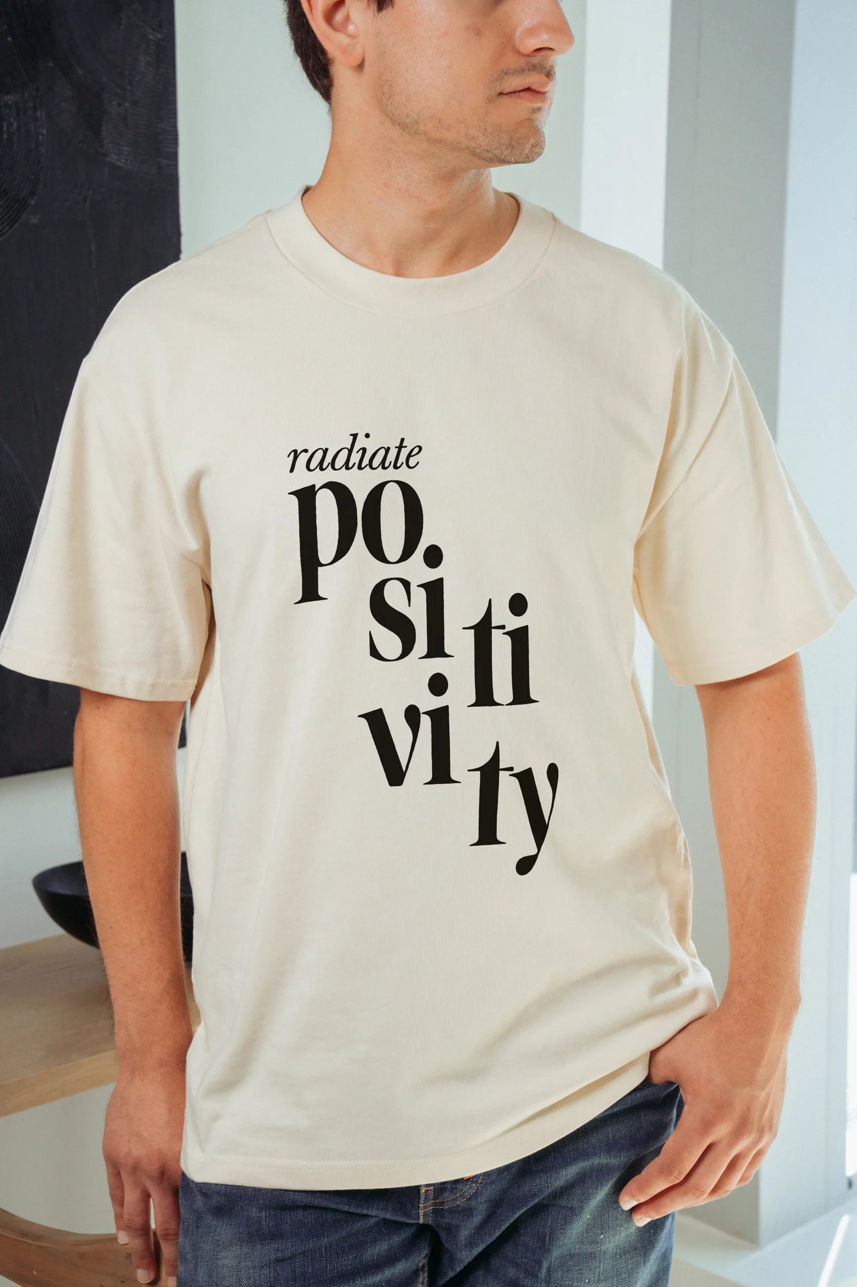 Radiate Positivity! Oversized Tee