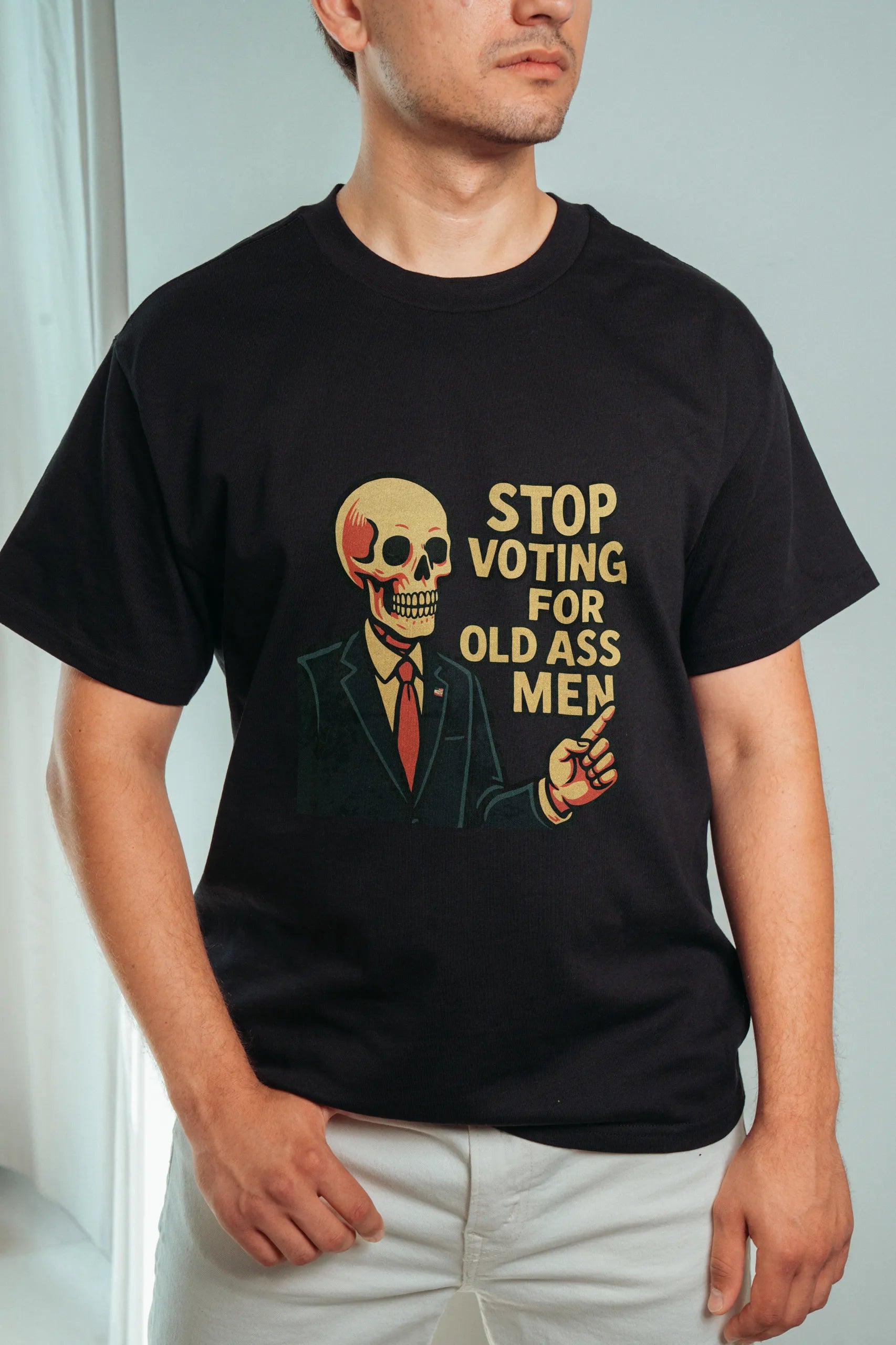 Stop Voting for Old Ass Men! Oversized T-Shirt