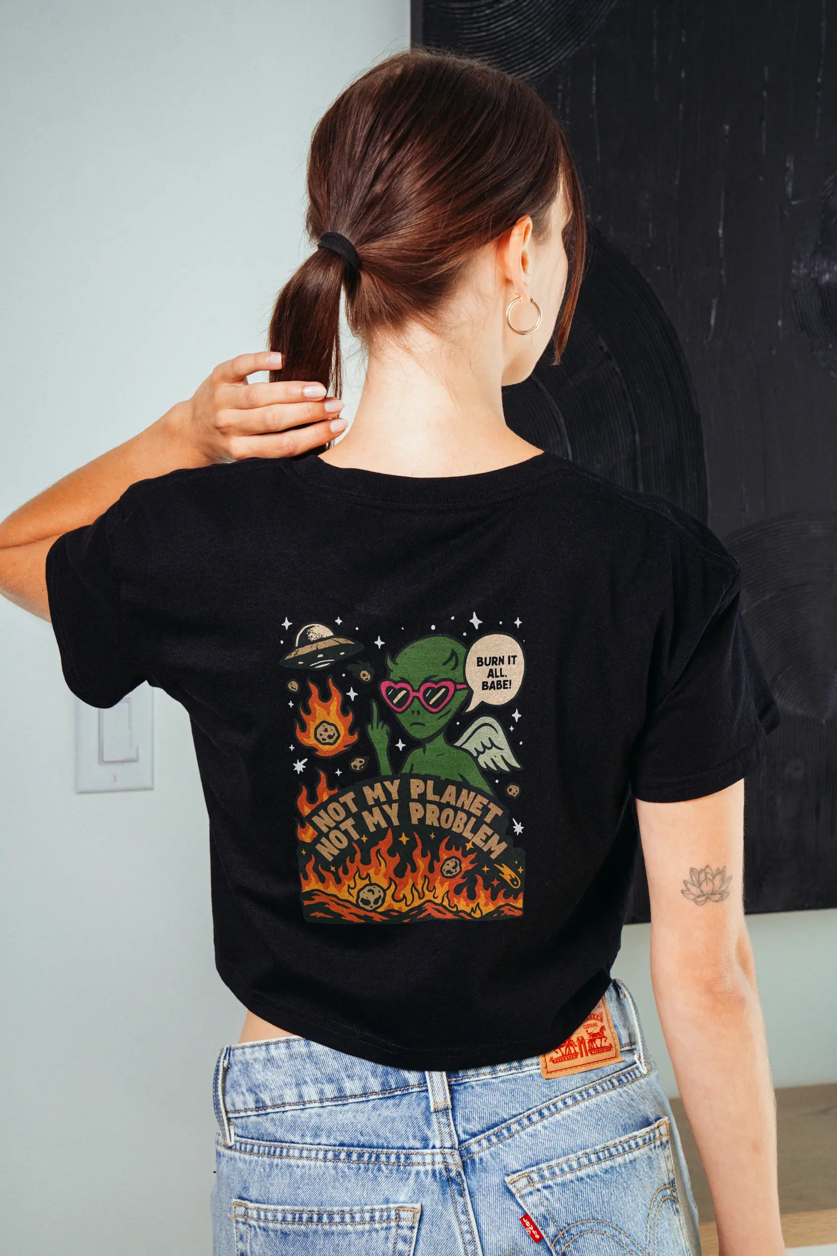 Enjoy Your Extinction Crop Tee