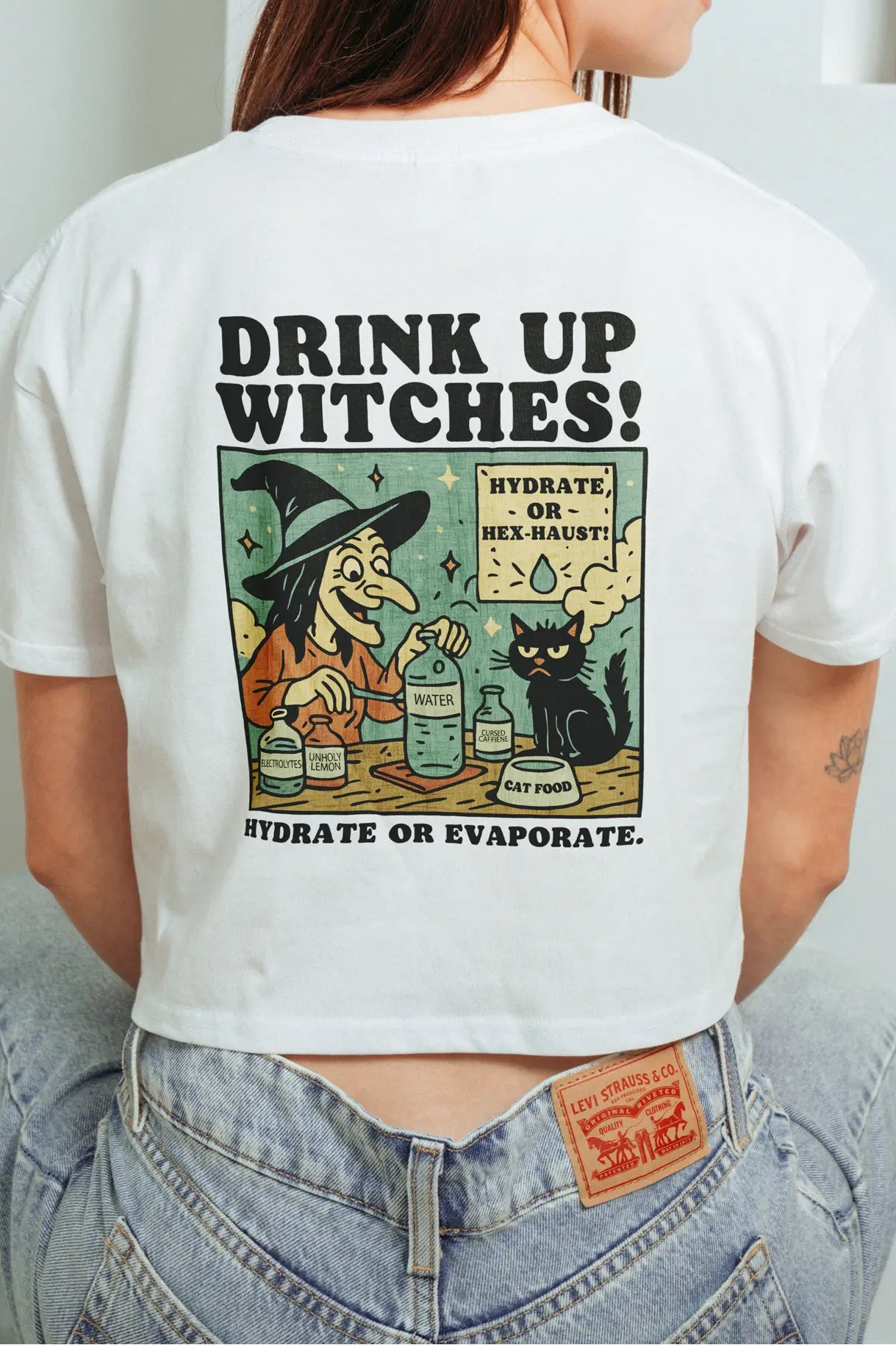 Drink Up Witches! Crop Tee