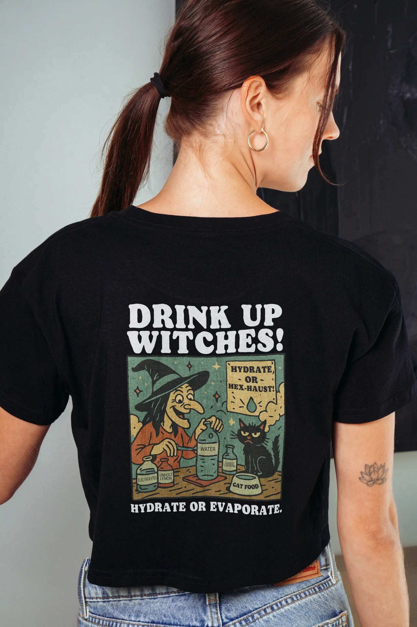 Drink Up Witches! Crop Tee