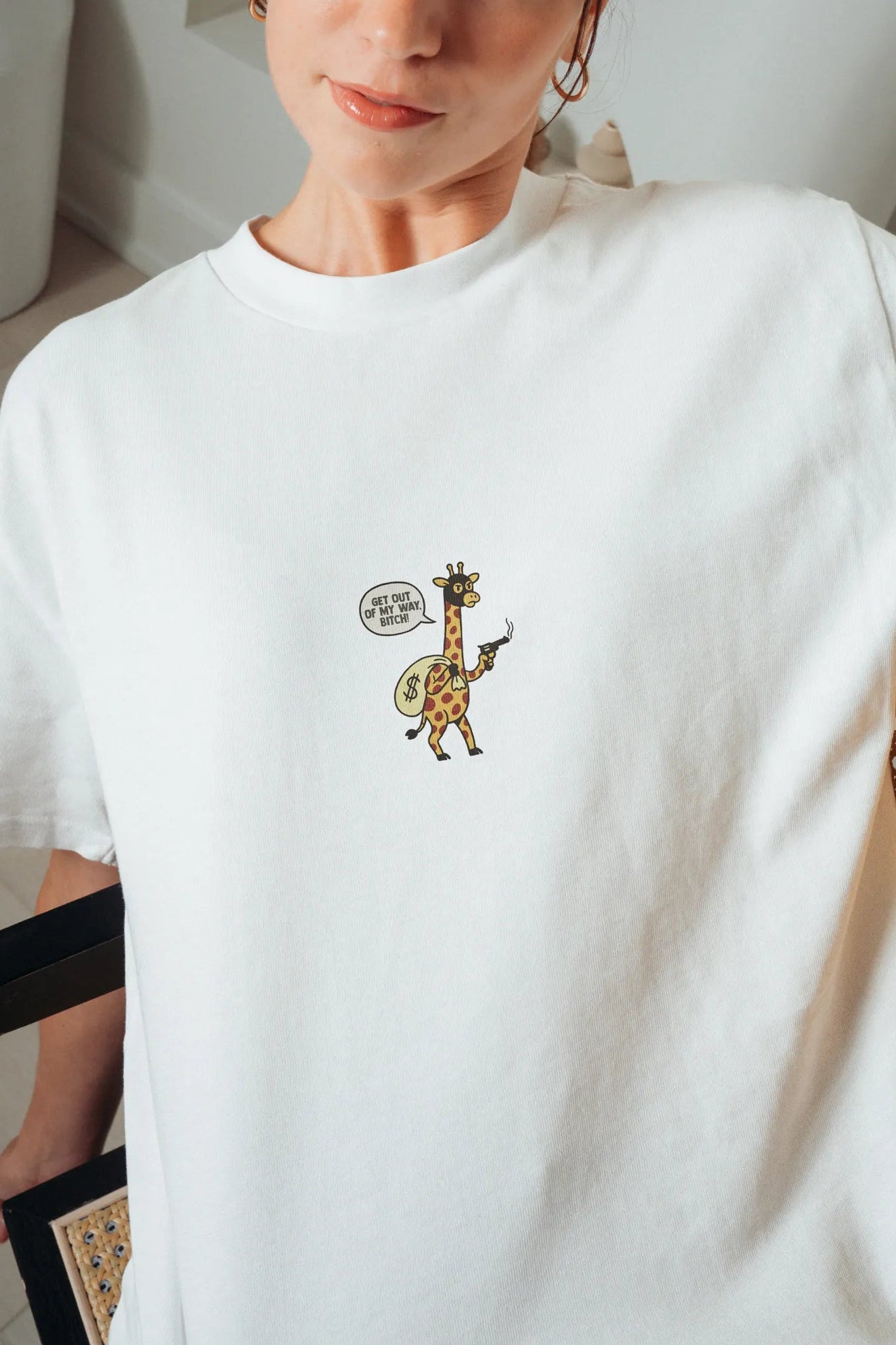 Get Out Of My Way Bitch! Women’s Oversized T-Shirt