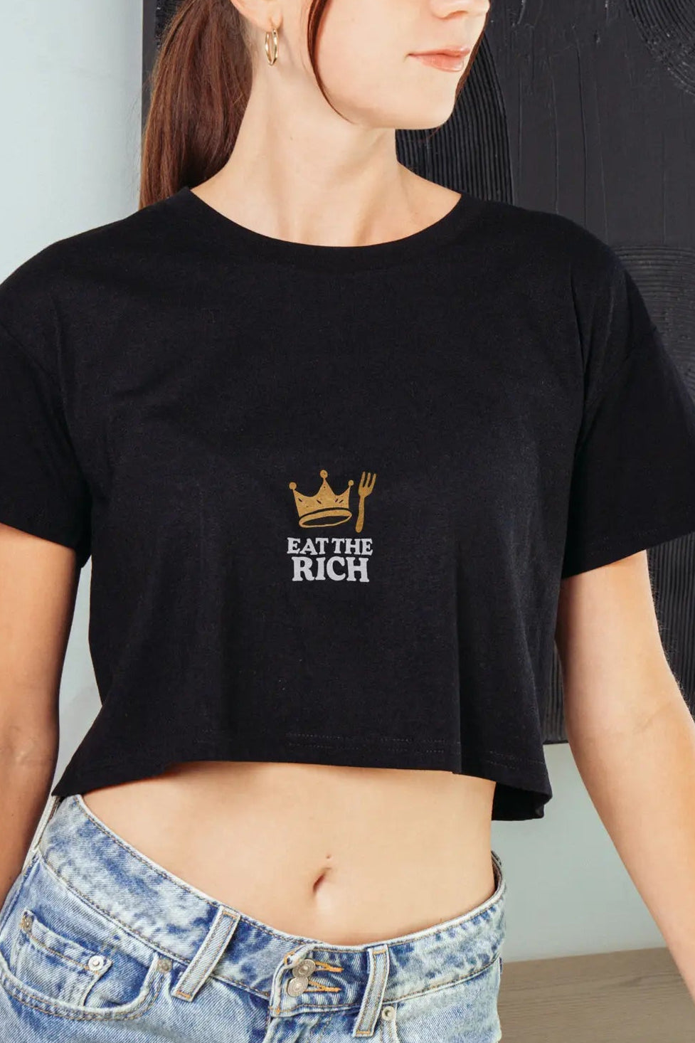 Eat The Rich! Crop Tee