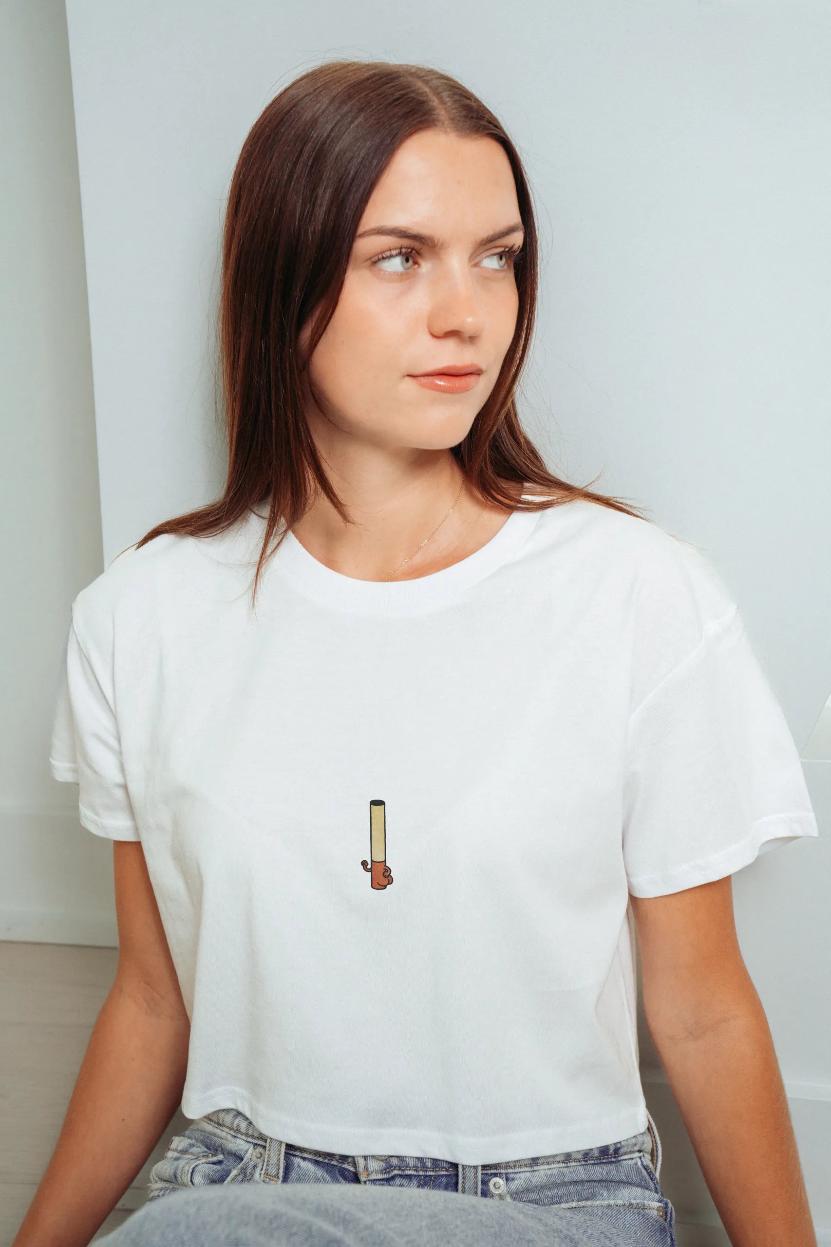 Cigarette Butt! Crop Tee